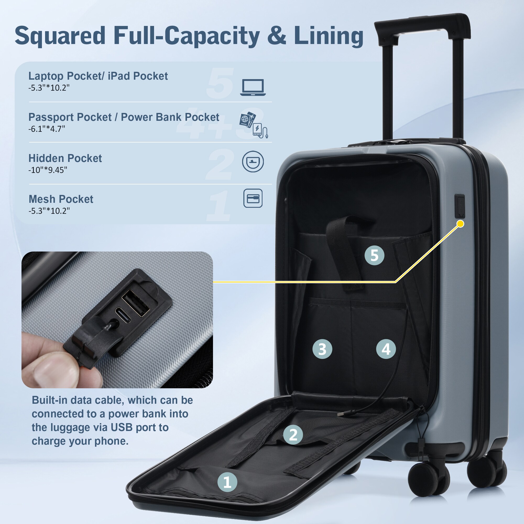 LUXEYARD DS-Y-YC-474 Luggage-And-Luggage-Sets - View #5