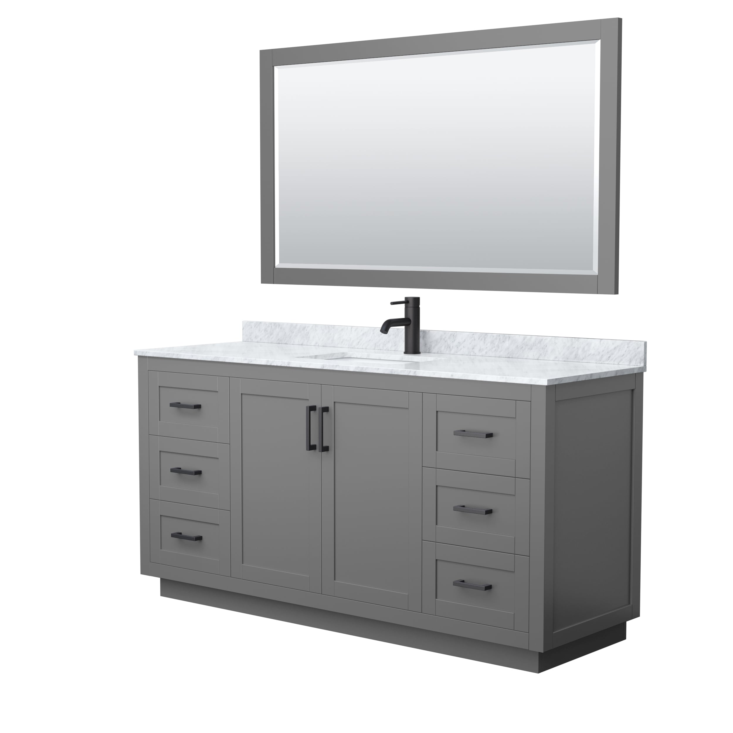 Wyndham Collection WCF292966SGBCMUNSM58 Bath-Vanity-Combo - View #2