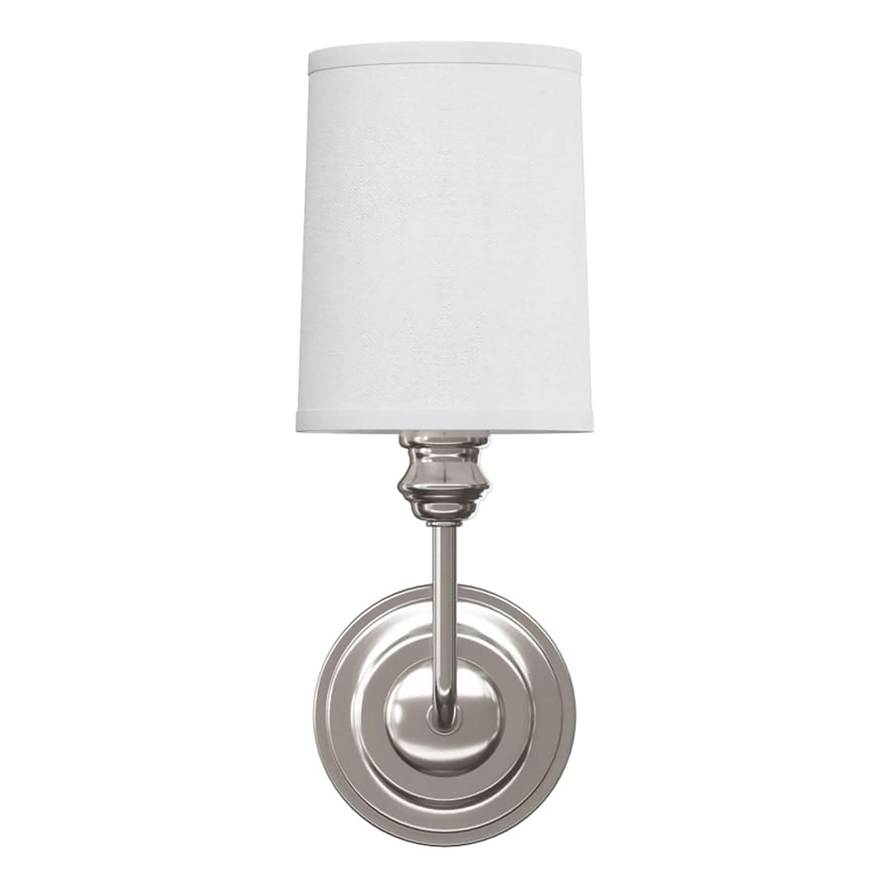 Signature Hardware 482665 Poplin 4.5-in 1-Light Polished Nickel Contemporary/Modern Vanity Light