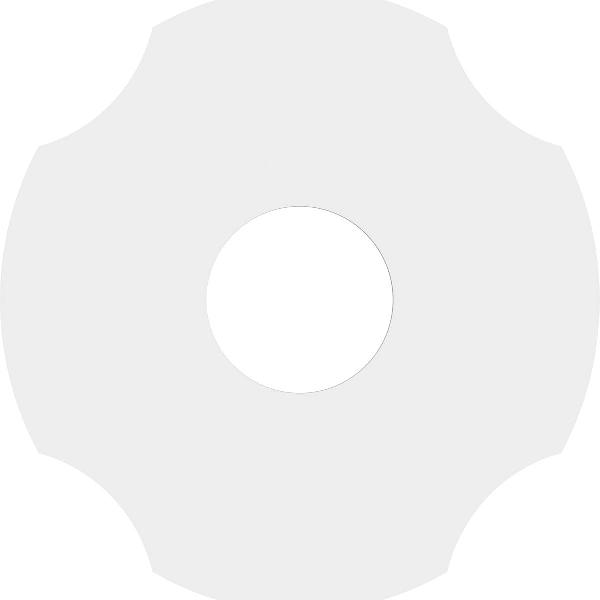 Ekena Millwork CMP10PL-03000 Ceiling-Medallions - View #4