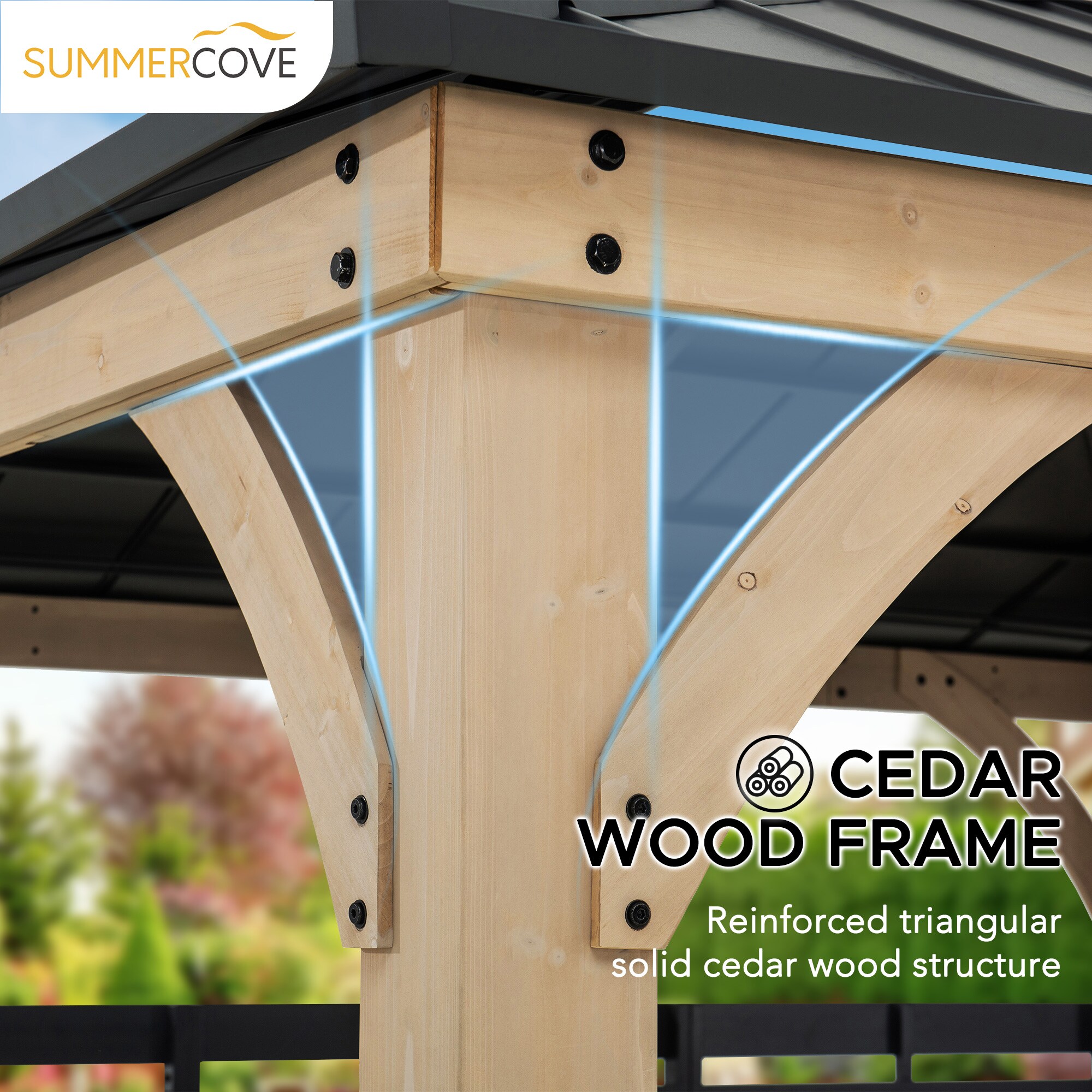 SUMMERCOVE A102014000 Wood-Resin-Gazebos - View #8