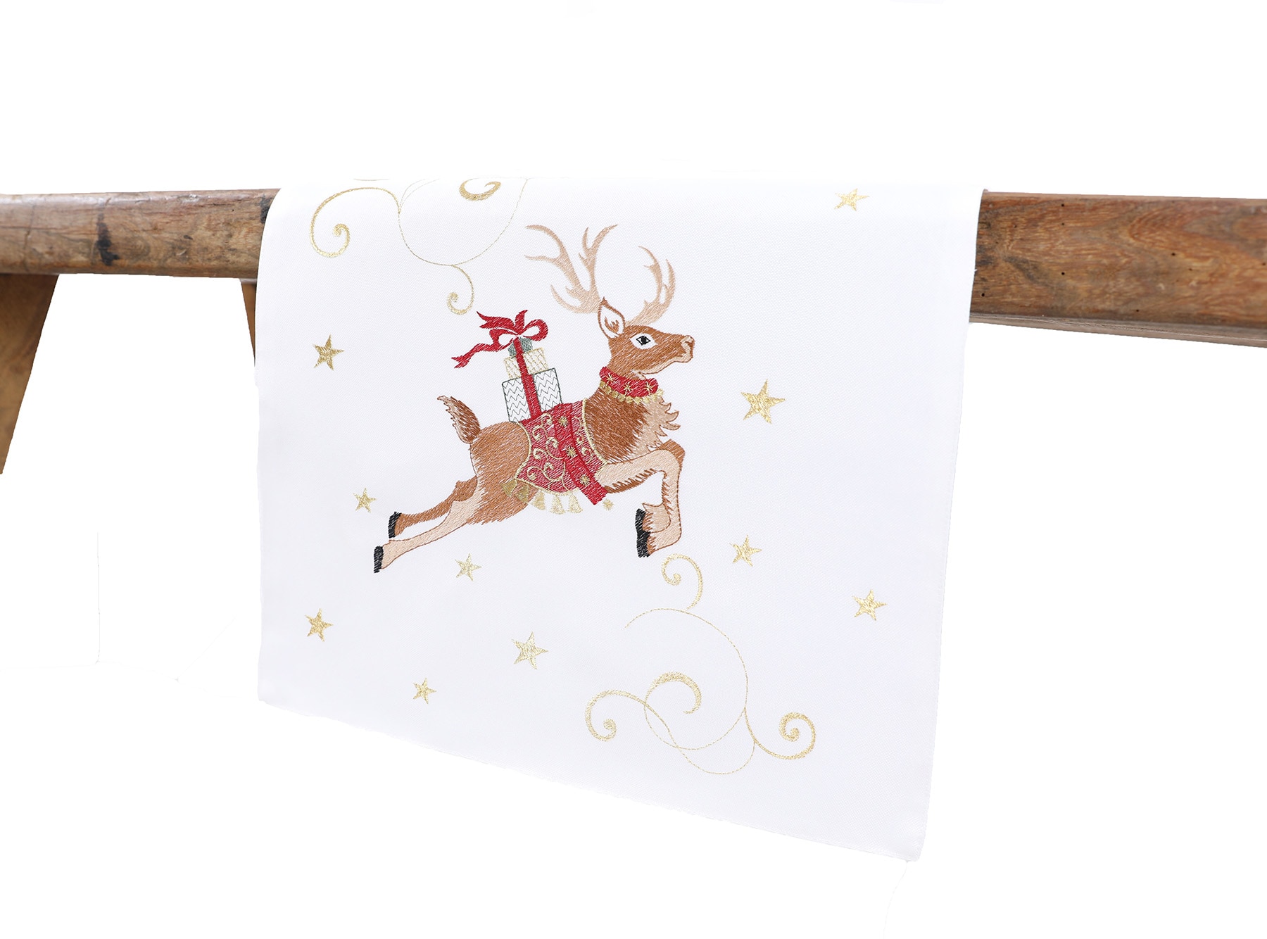 XIA Home Fashions XD198201590 90-Inches Tabletop Decoration Reindeer Christmas Decor