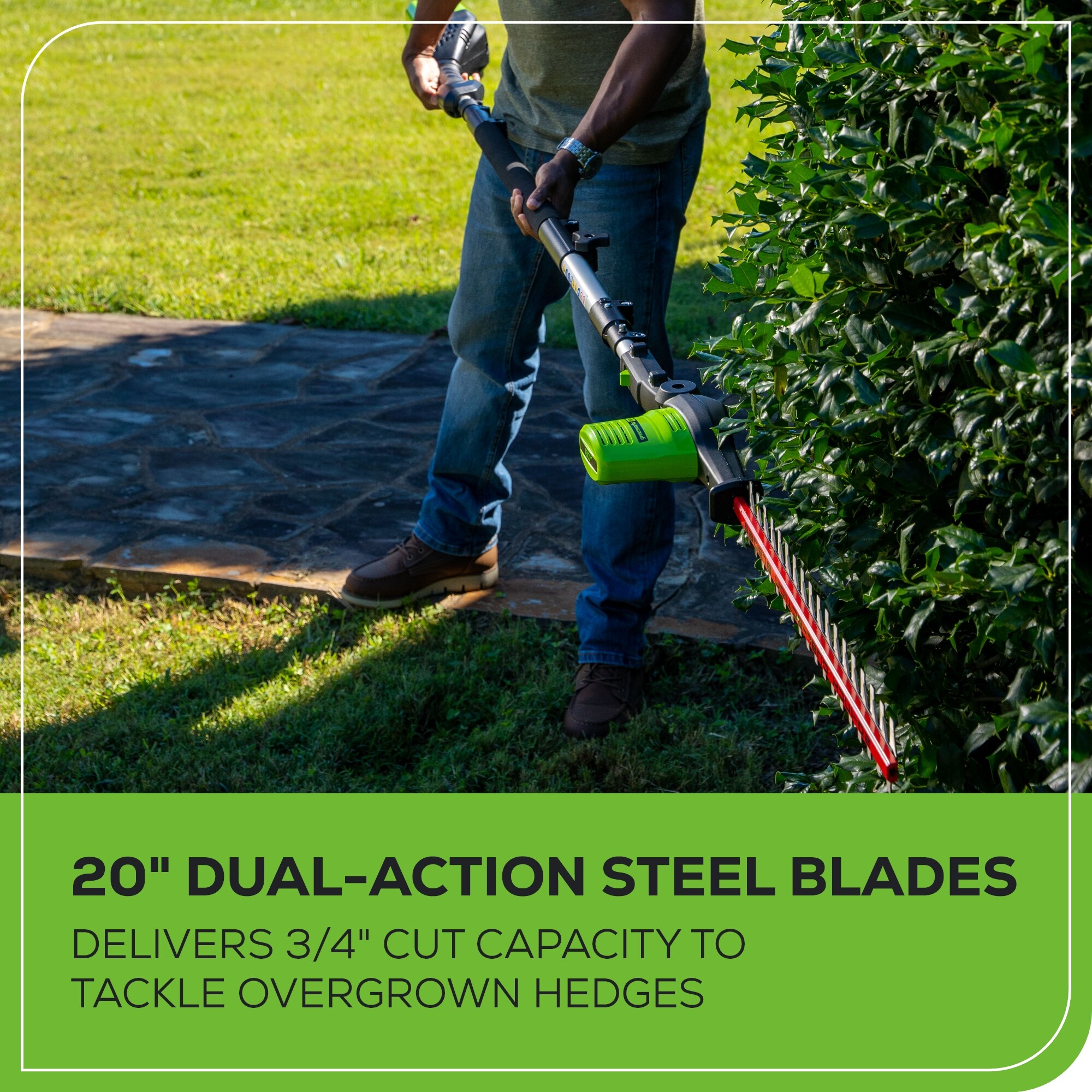 Greenworks Pro PH80B210 Cordless-Hedge-Trimmers - View #6