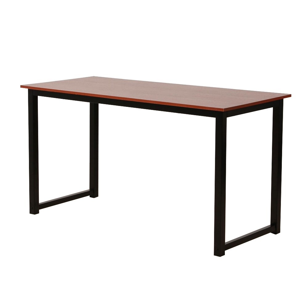 Winado 303868585451 Dining Table Brown Contemporary/Modern Dining Table, Mdf with Electroplating Metal Base 55.12-in L x 29.25-in H