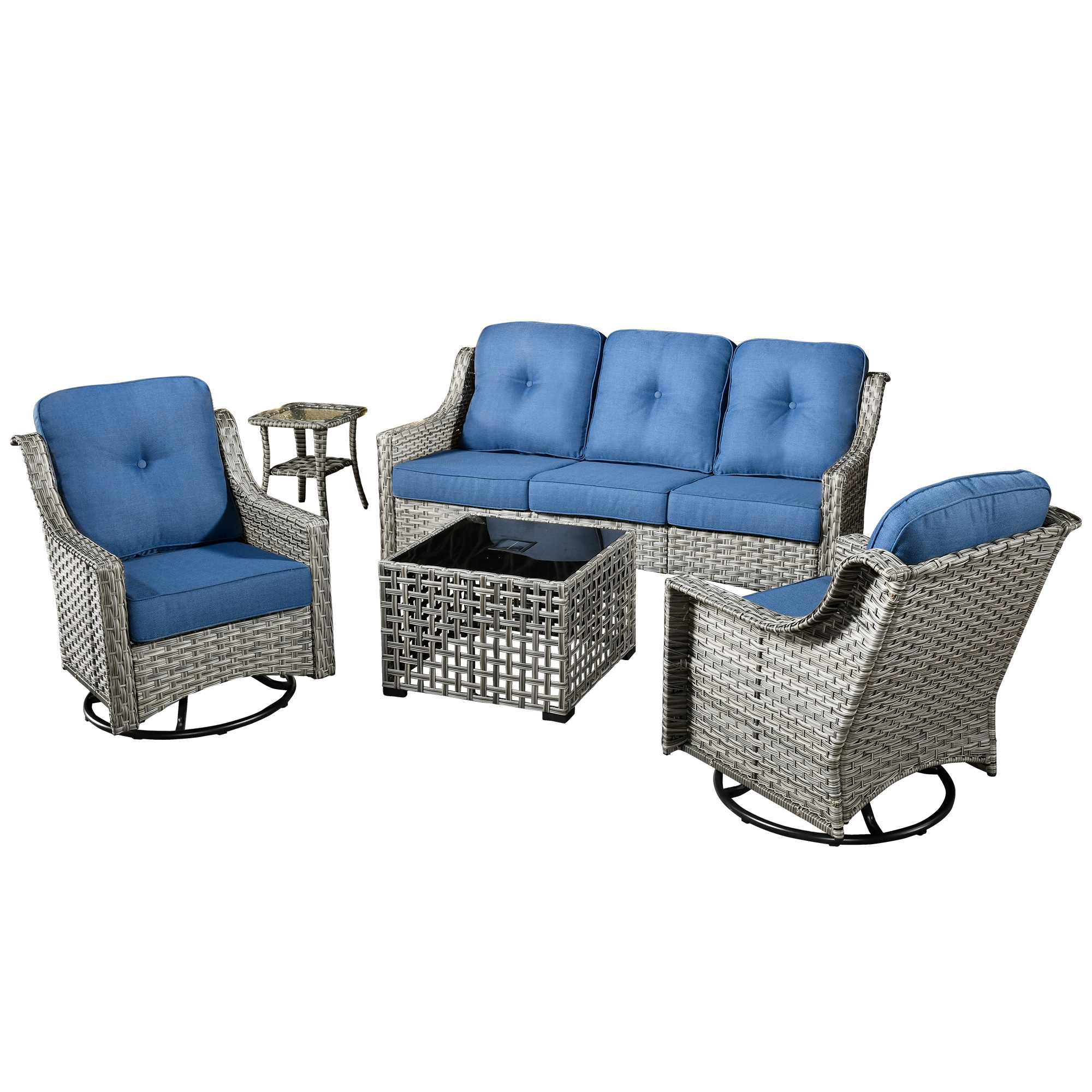 Ovios PD505Y Patio-Conversation-Sets - View #7