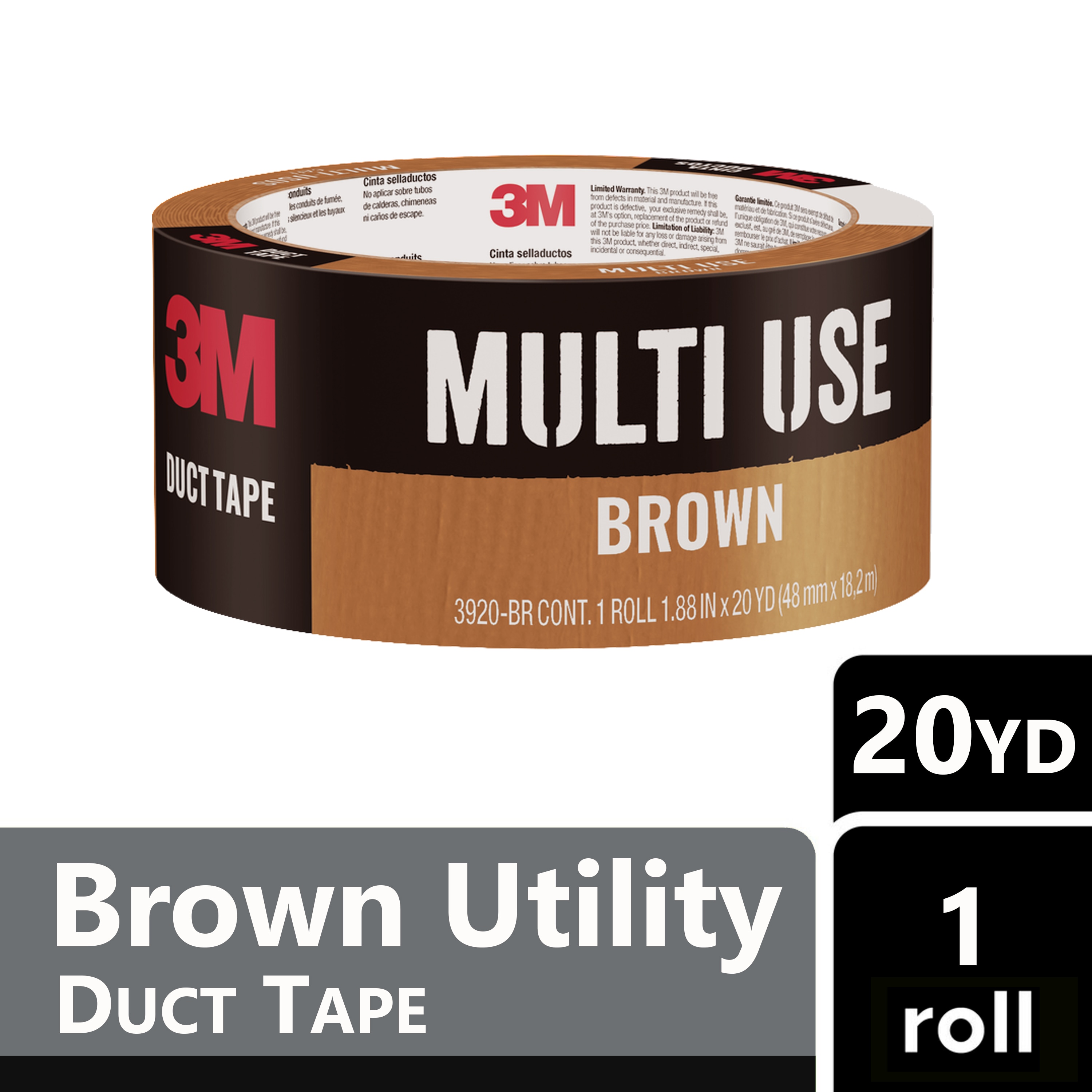 3M Utility Gray Rubberized Duct Tape 1.88-in x 30 Yard(S) in the Duct Tape  department at
