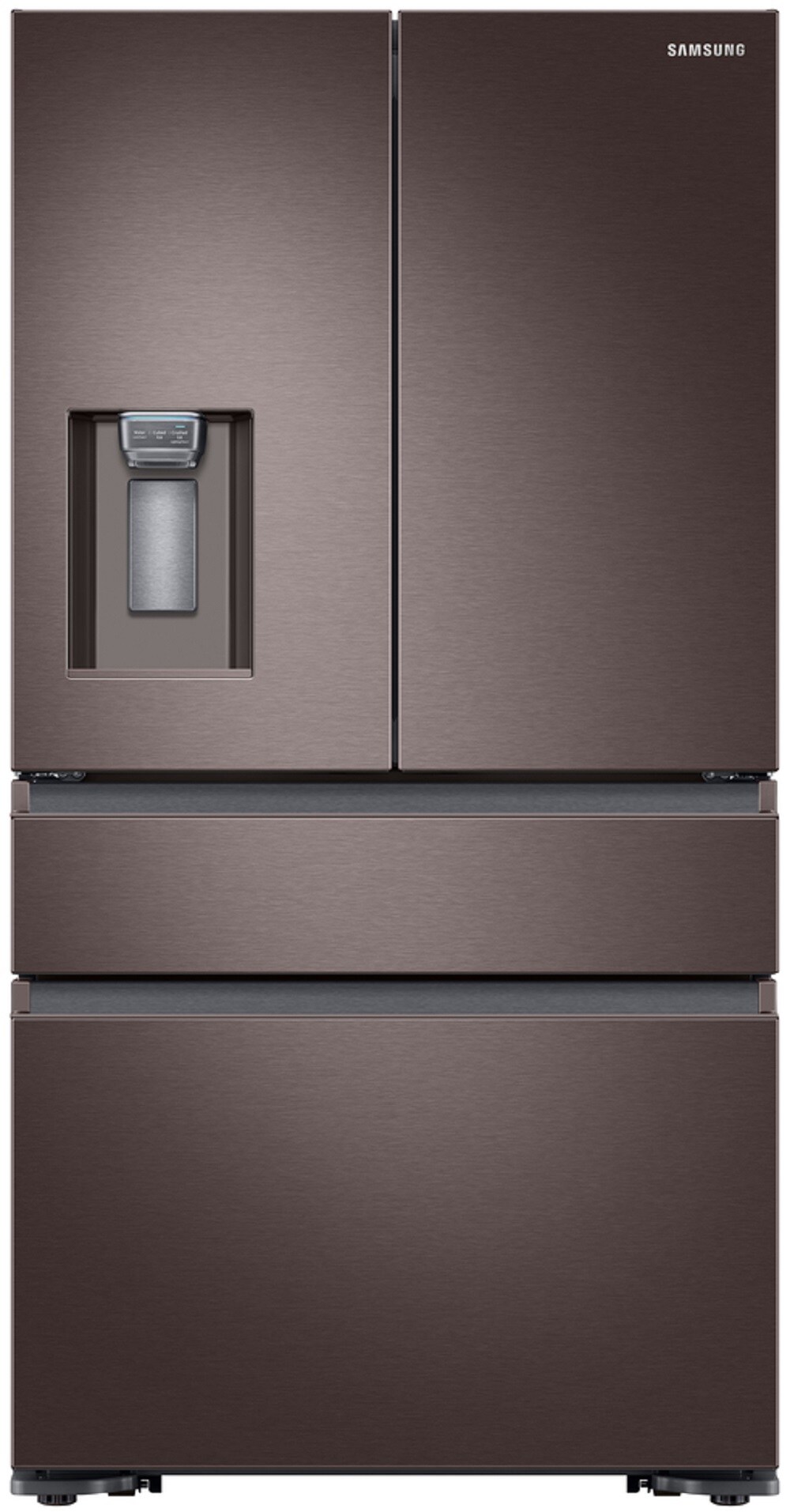 Samsung RF23M8070DT 22.6-cu ft 4-Door Counter-Depth French Door Refrigerator with Ice Maker (Fingerprint Resistant Tuscan Stainless Steel) ENERGY STAR