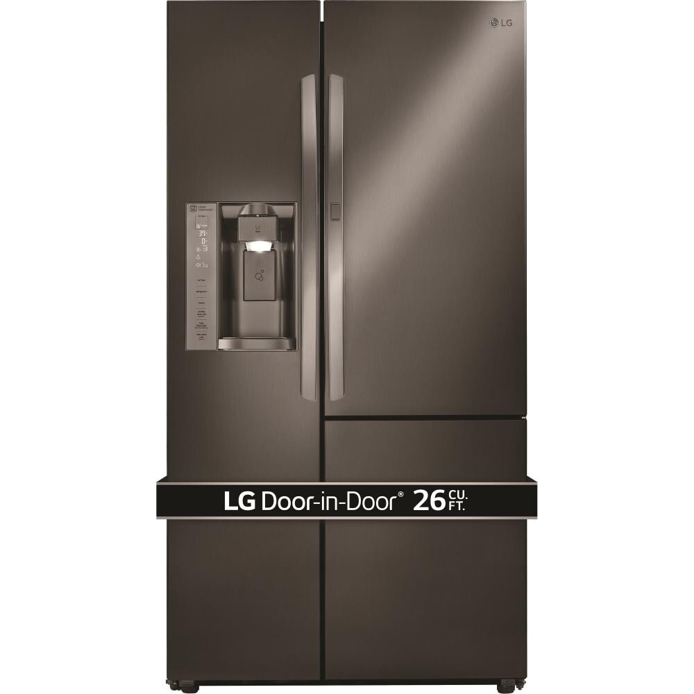 LG 26.1-cu ft Side-by-Side Refrigerator with Ice Maker, Water and 