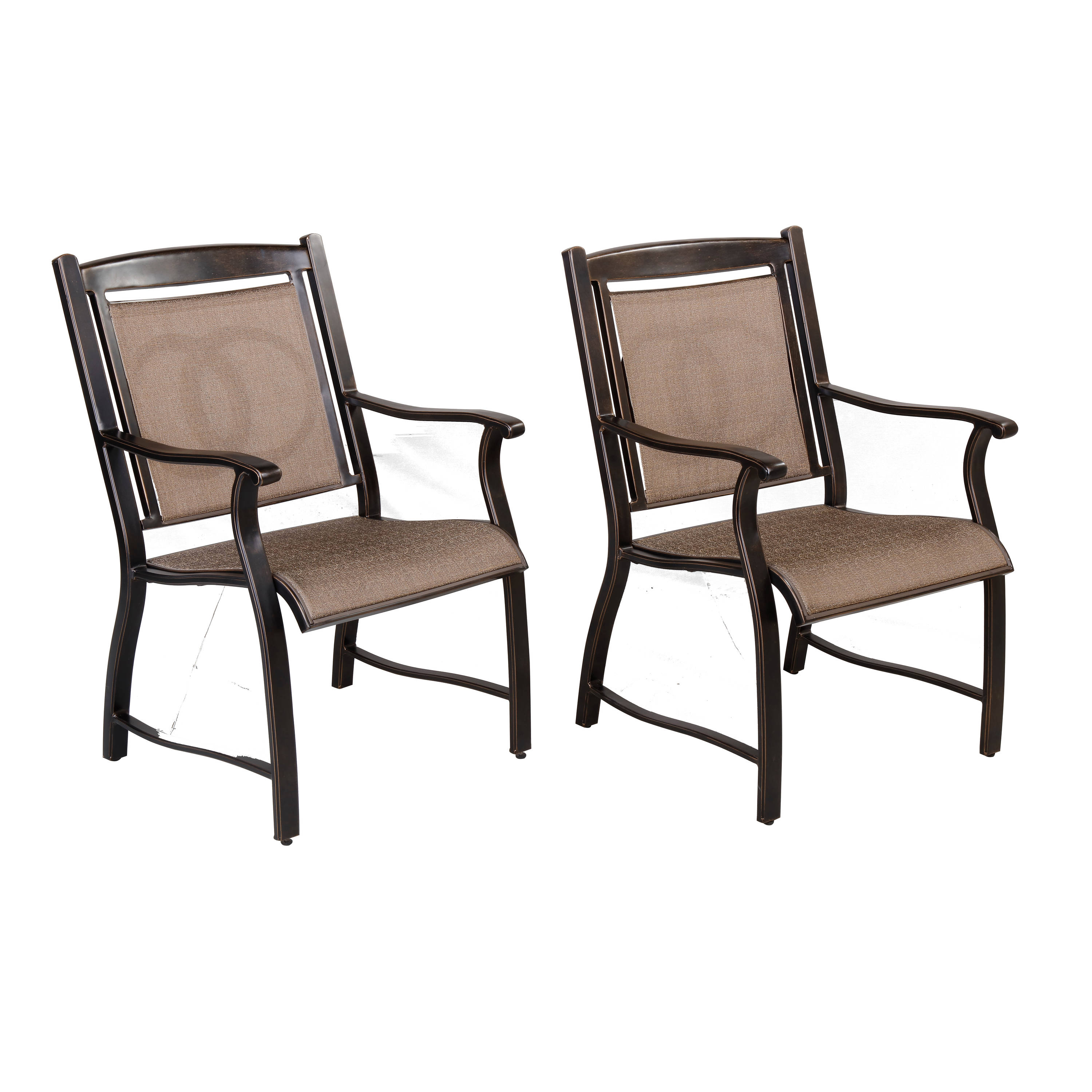 Moda Furnishings MA-HNGYGO-JW00426801 Mario Set of 4 Stationary Conversation Chair with Sling Seat