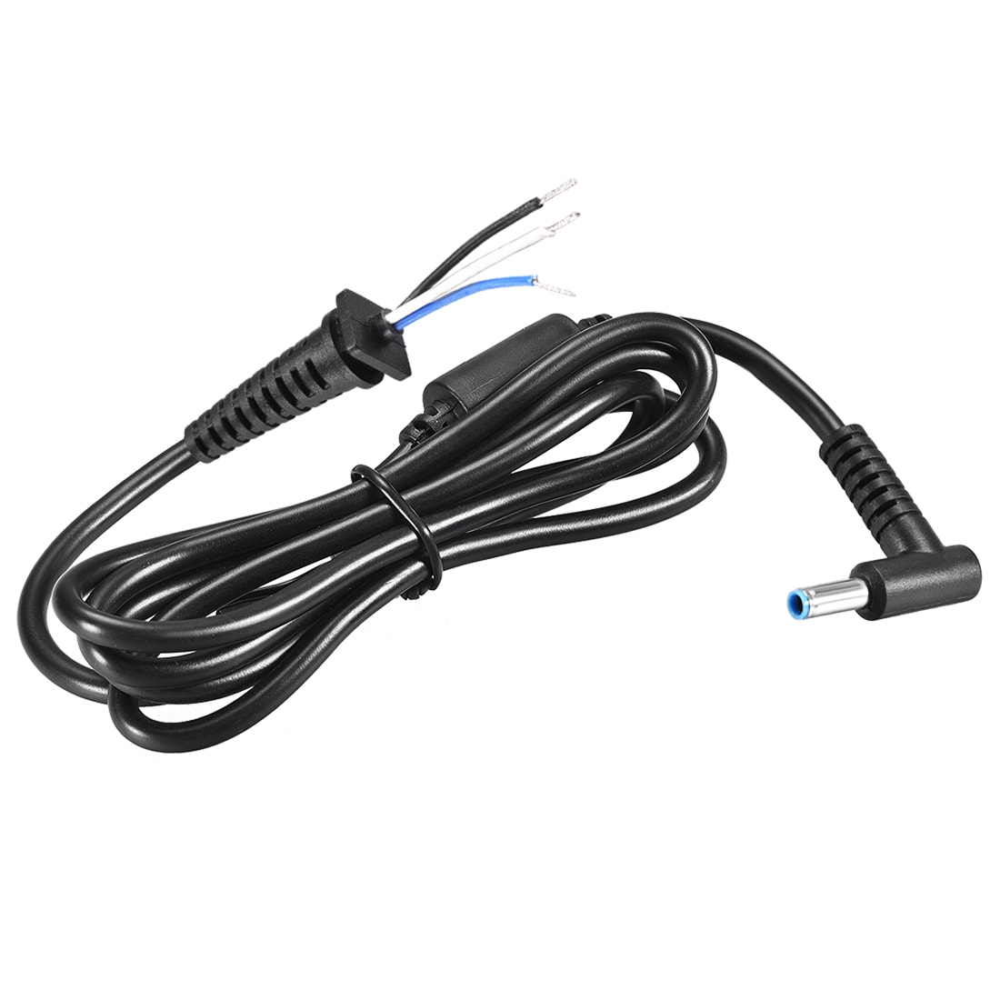 Unique Bargains 1.2M/6FT 4.5mm x 3.0mm Male Plug DC Power Adapter Right Angle Cable Cord