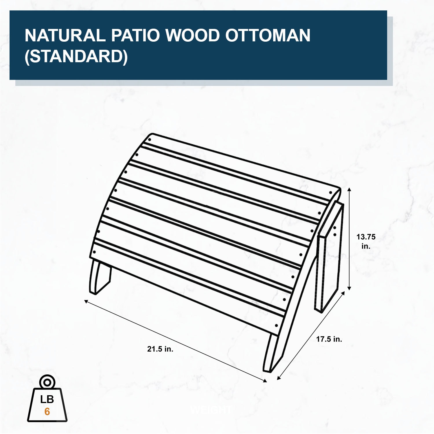 Shine Company 4601N Stools-Ottomans - View #3