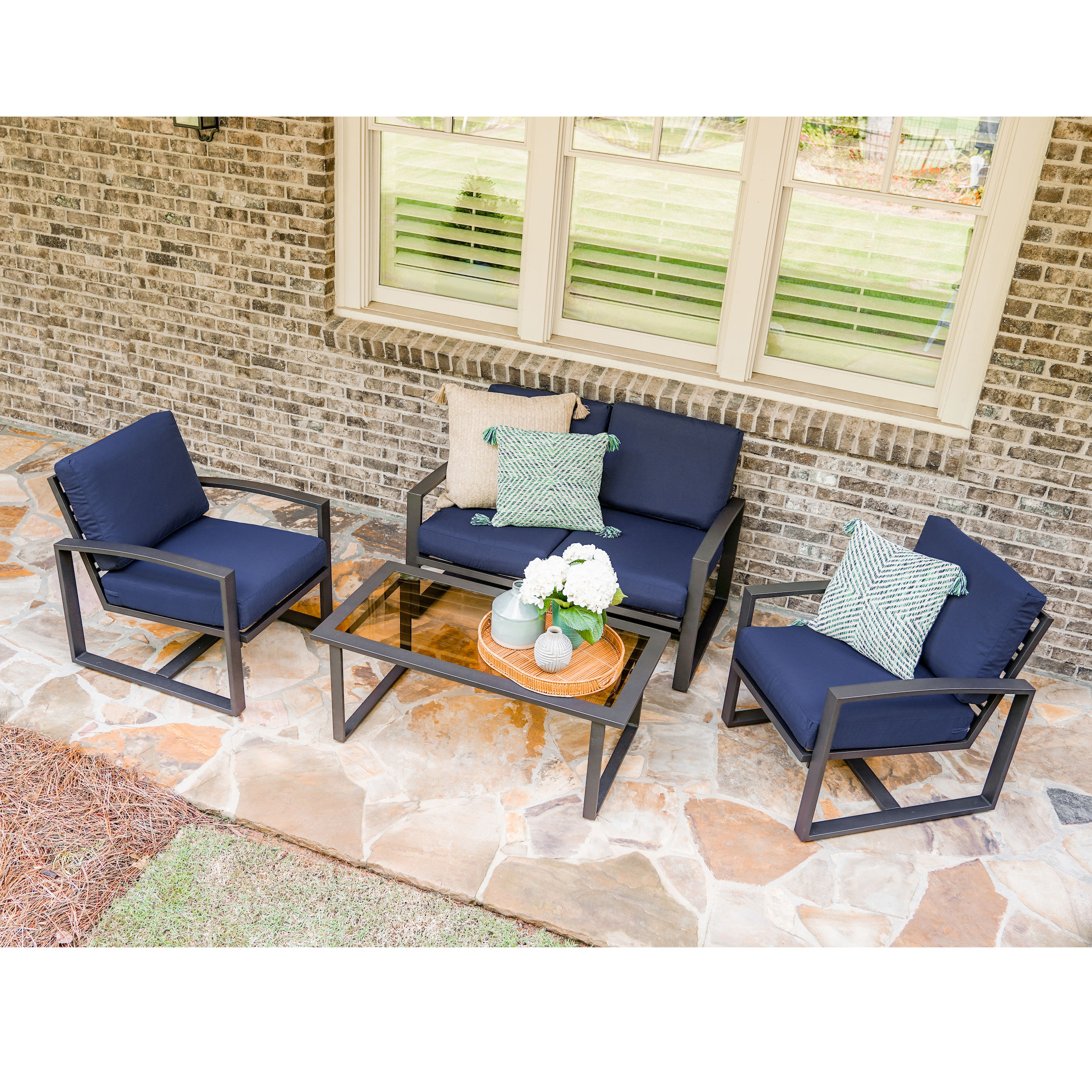Leisure Made 967003-NVY Patio-Conversation-Sets - View #3