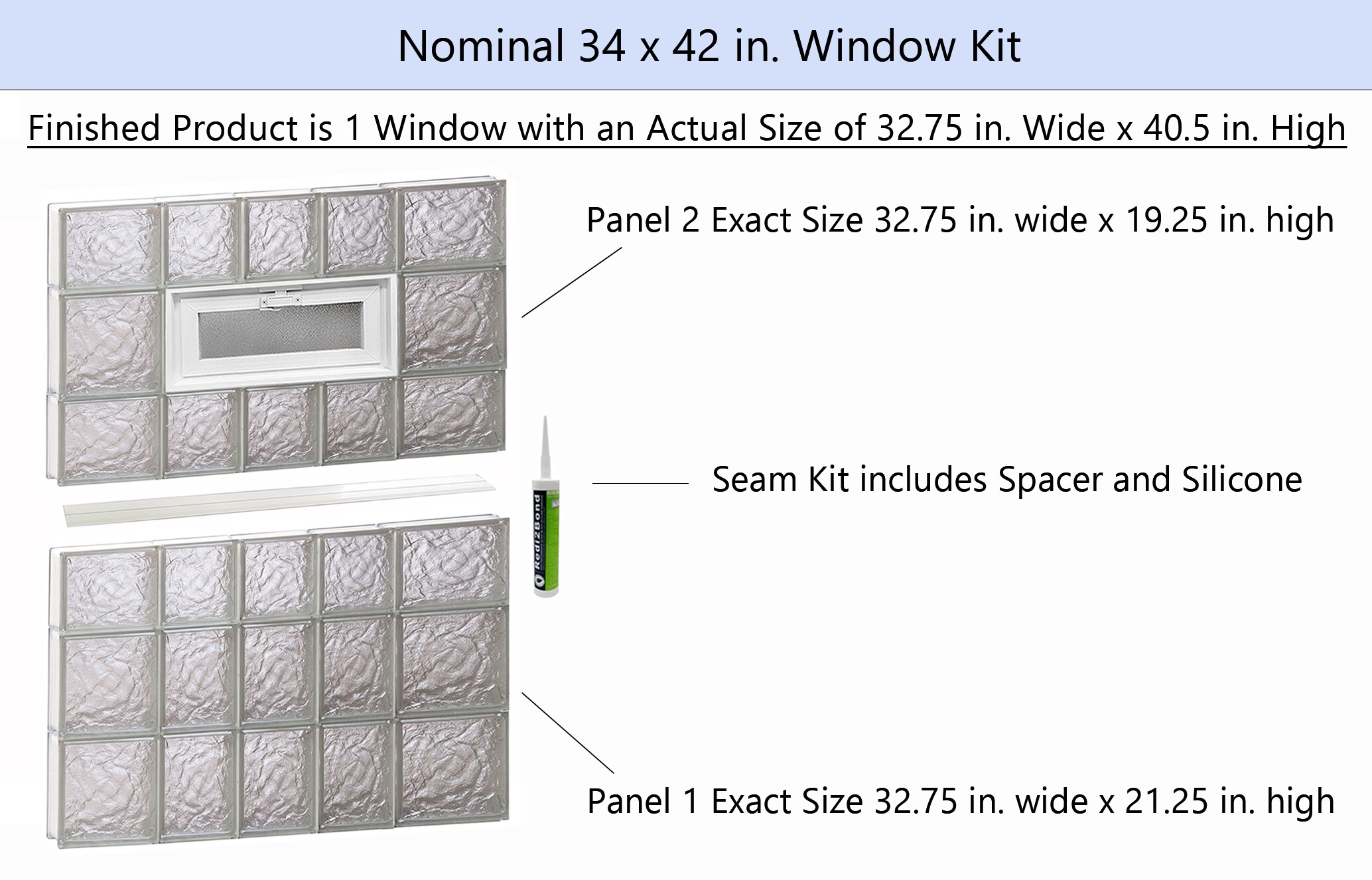 REDI2SET V3442IS Glass-Block-Windows - View #2