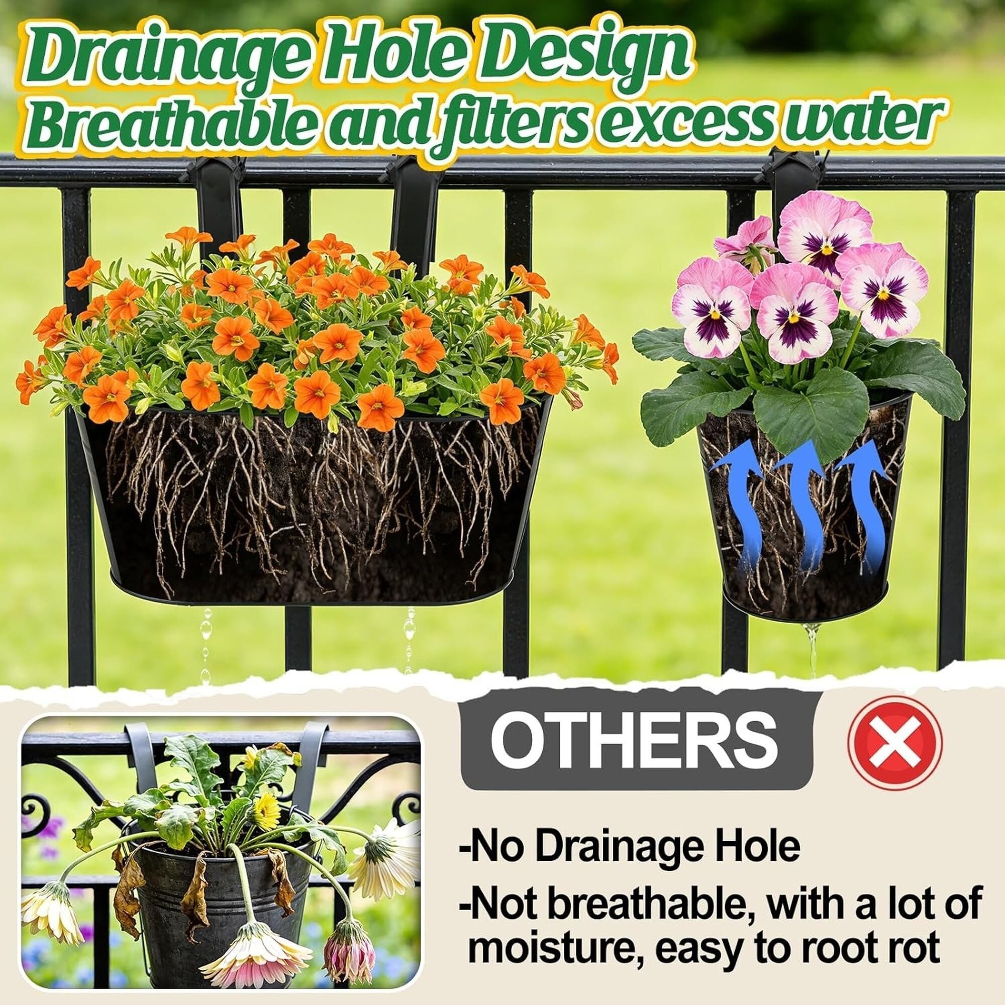 Angel Sar L2FHA518HGPLT24 Planter-Window-Box - View #3