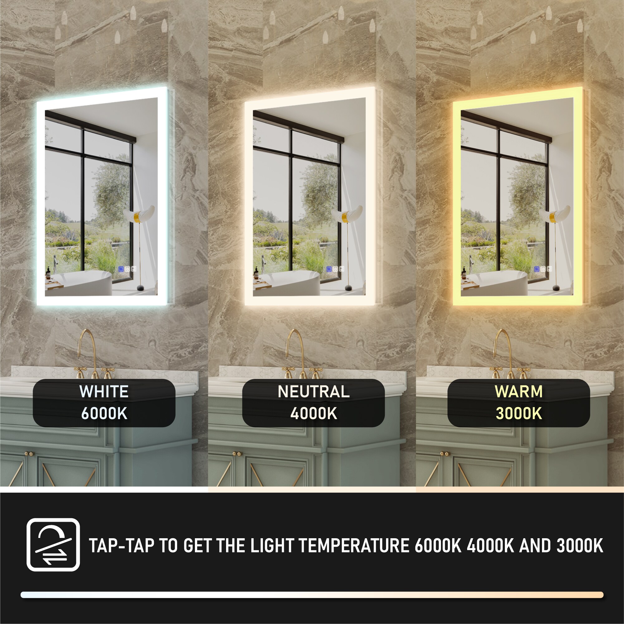 WELLFOR W7MRL4032 Framed-Bath-Mirrors - View #10