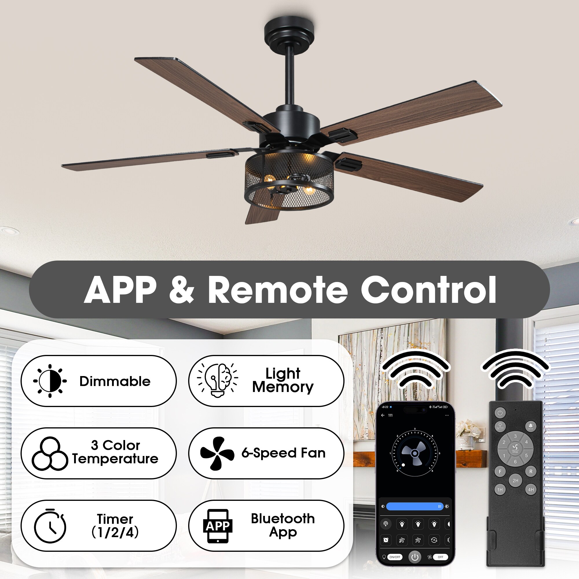VACZON VZA01A119S52BK Ceiling-Fans - View #6
