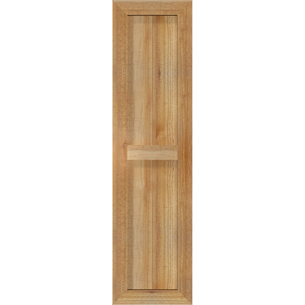 Ekena Millwork RBF06S11X041RWR 10.75-in W x 41-in H Unfinished Paintable/Stainable Board and batten Framed Wood Exterior Shutters ( 2 -Pack )