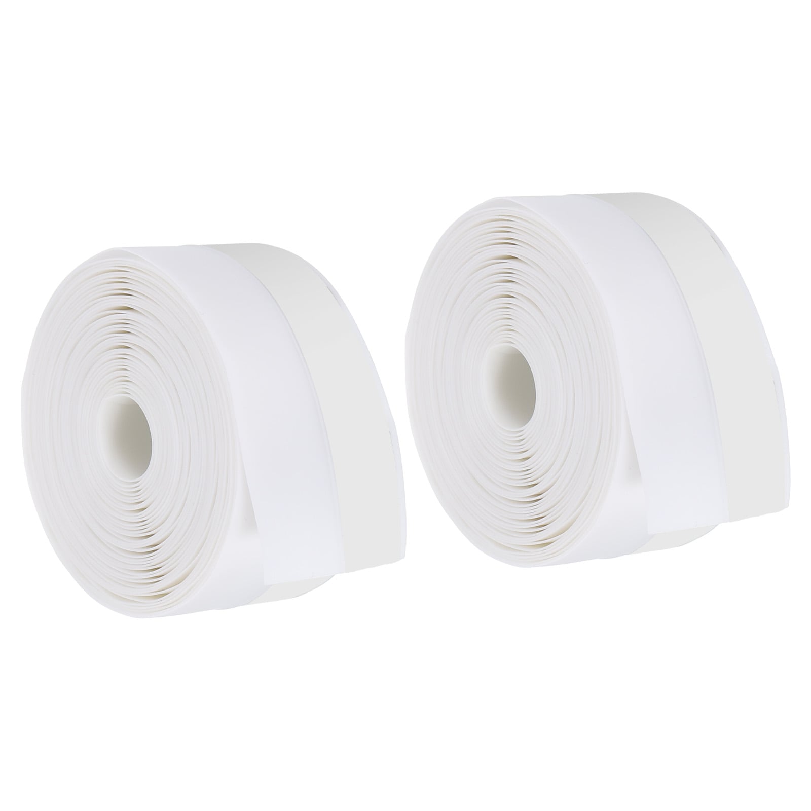 PATIKIL 16.4Ft Weather Stripping Door Seal 2Rolls 35mm/1 3/8InchW Silicone Self Adhesive Dustproof Waterproof Door Sealing Tape for Door Bottom Sealer Shower Glass Gaps White