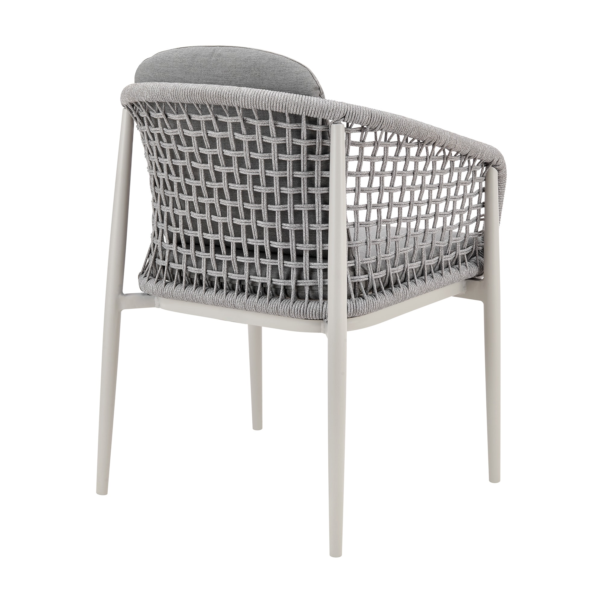Rhodes Light Gray Aluminum 7-Piece Outdoor Dining Set