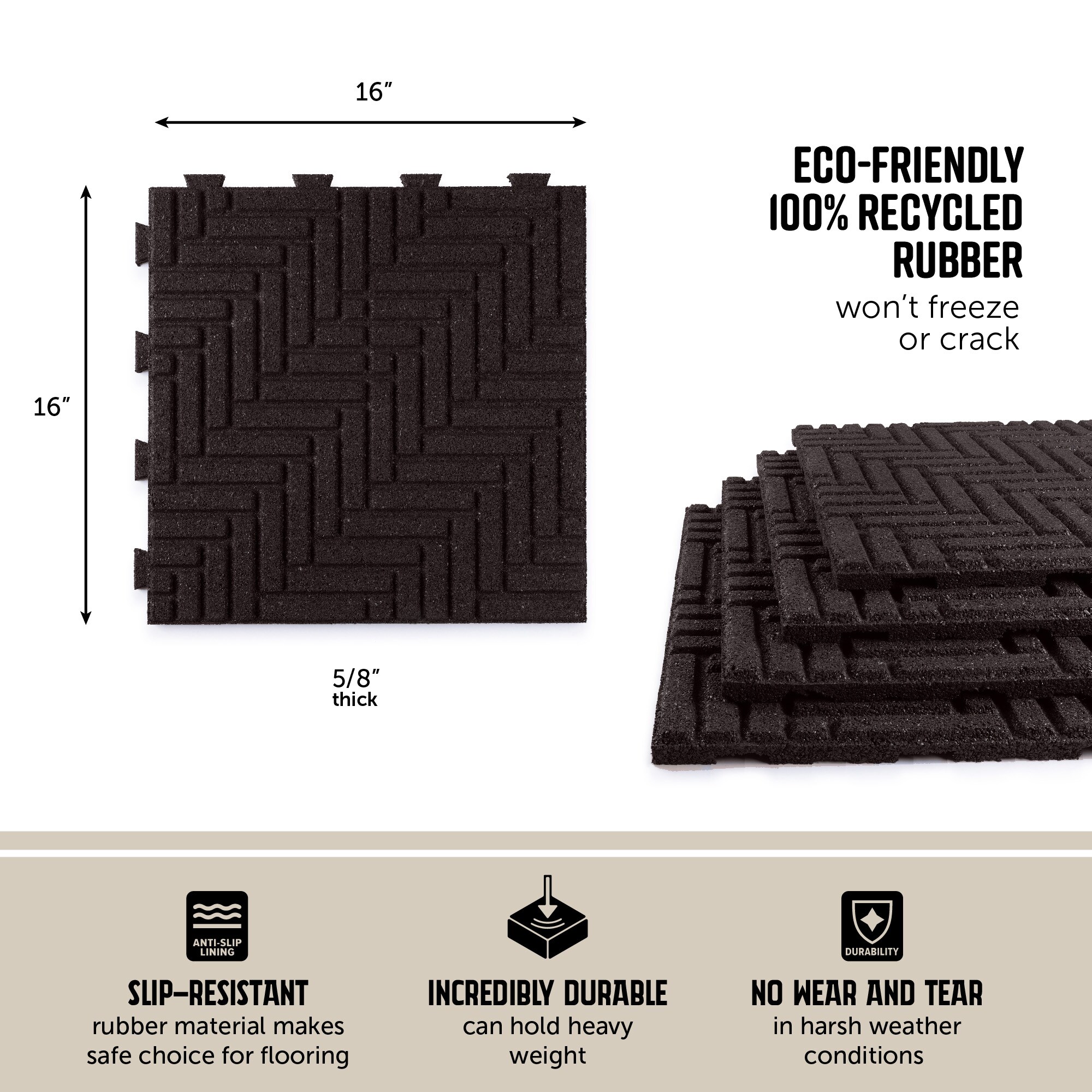 GroundSmart DCPVHB16ILBN9 Patio-Stone-Pavers - View #3