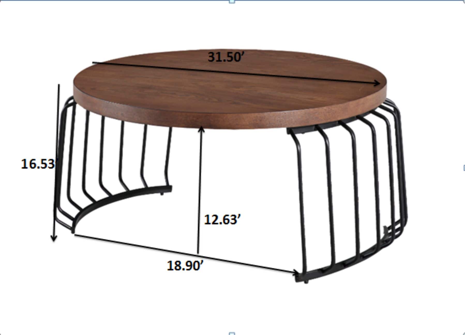 CASAINC WF-CT-992A-BK Coffee-Tables - View #3