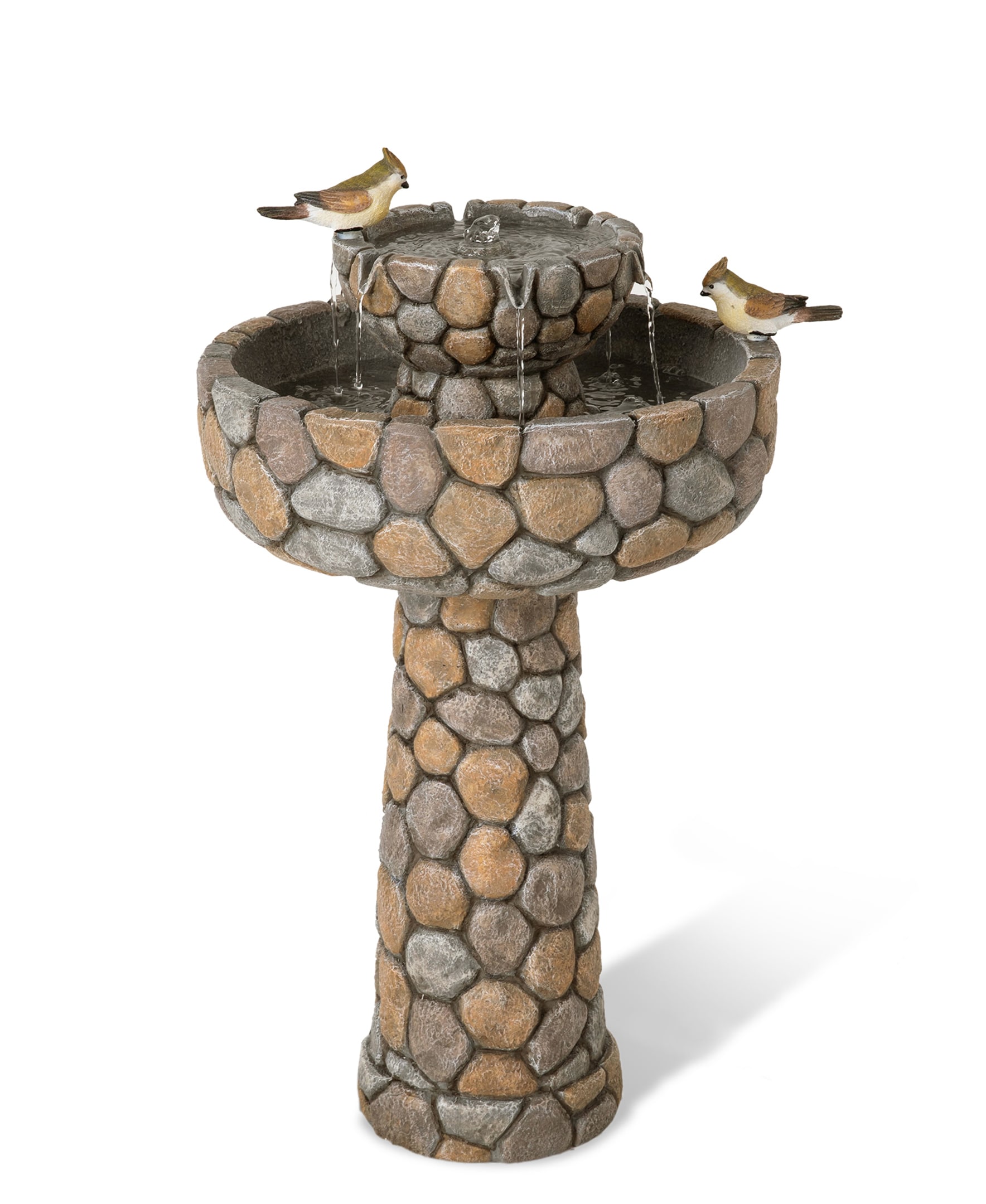 Glitzhome JT2007300010 24.5-in H Resin Electric Powered Outdoor Fountain Statue Pump Included