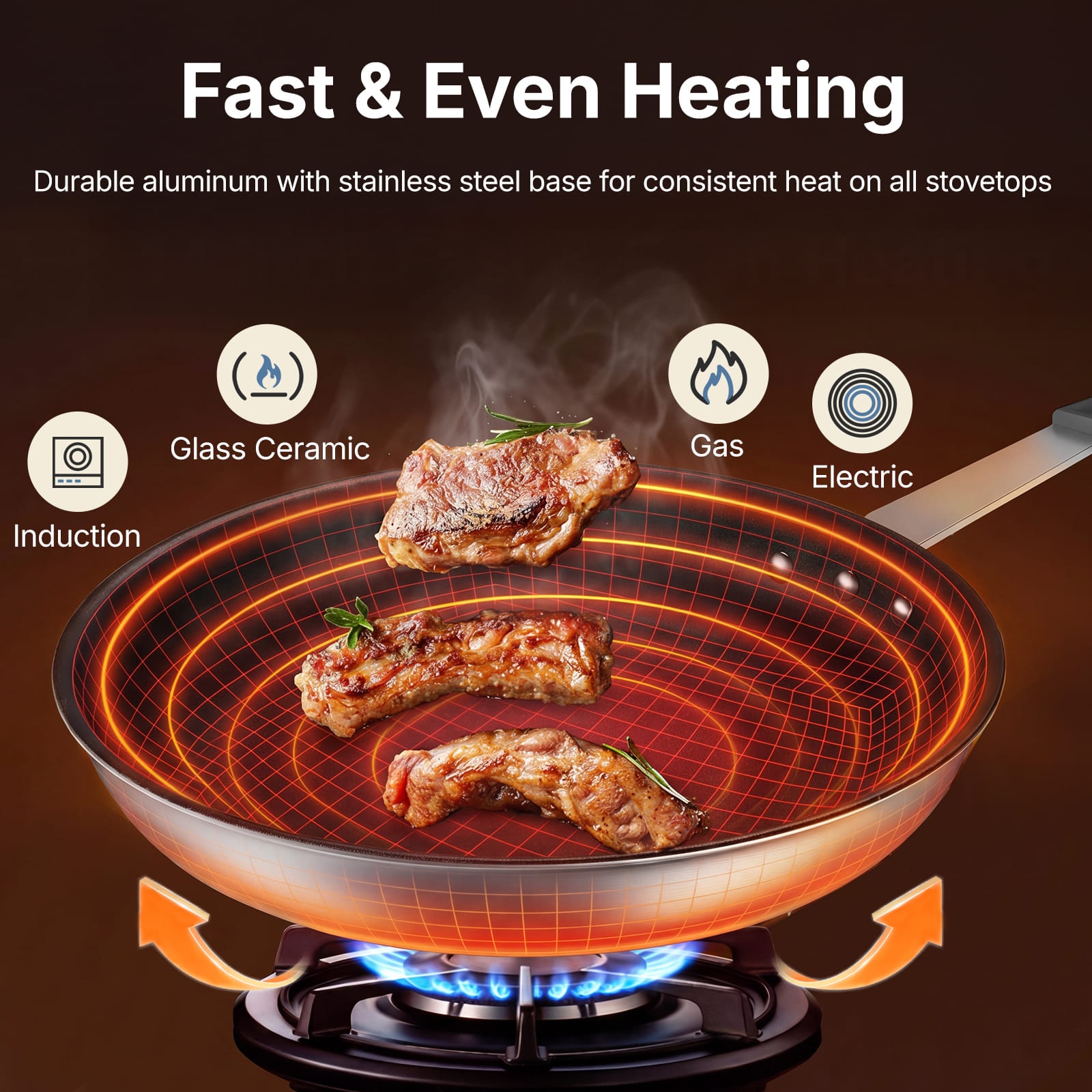 Sweetcrispy L-DO-GJV30BZ-14BK Cooking-Pans-Skillets - View #3