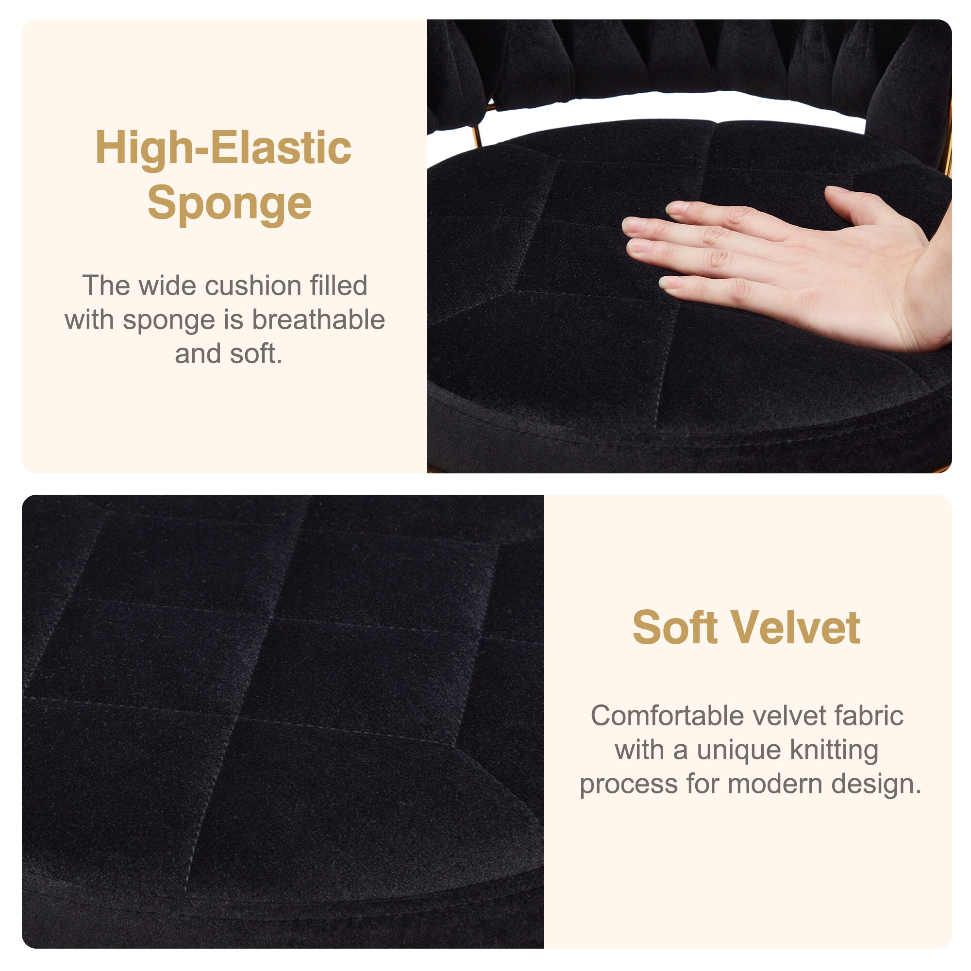 Vecelo LOE-C15-BLK stools - View #7