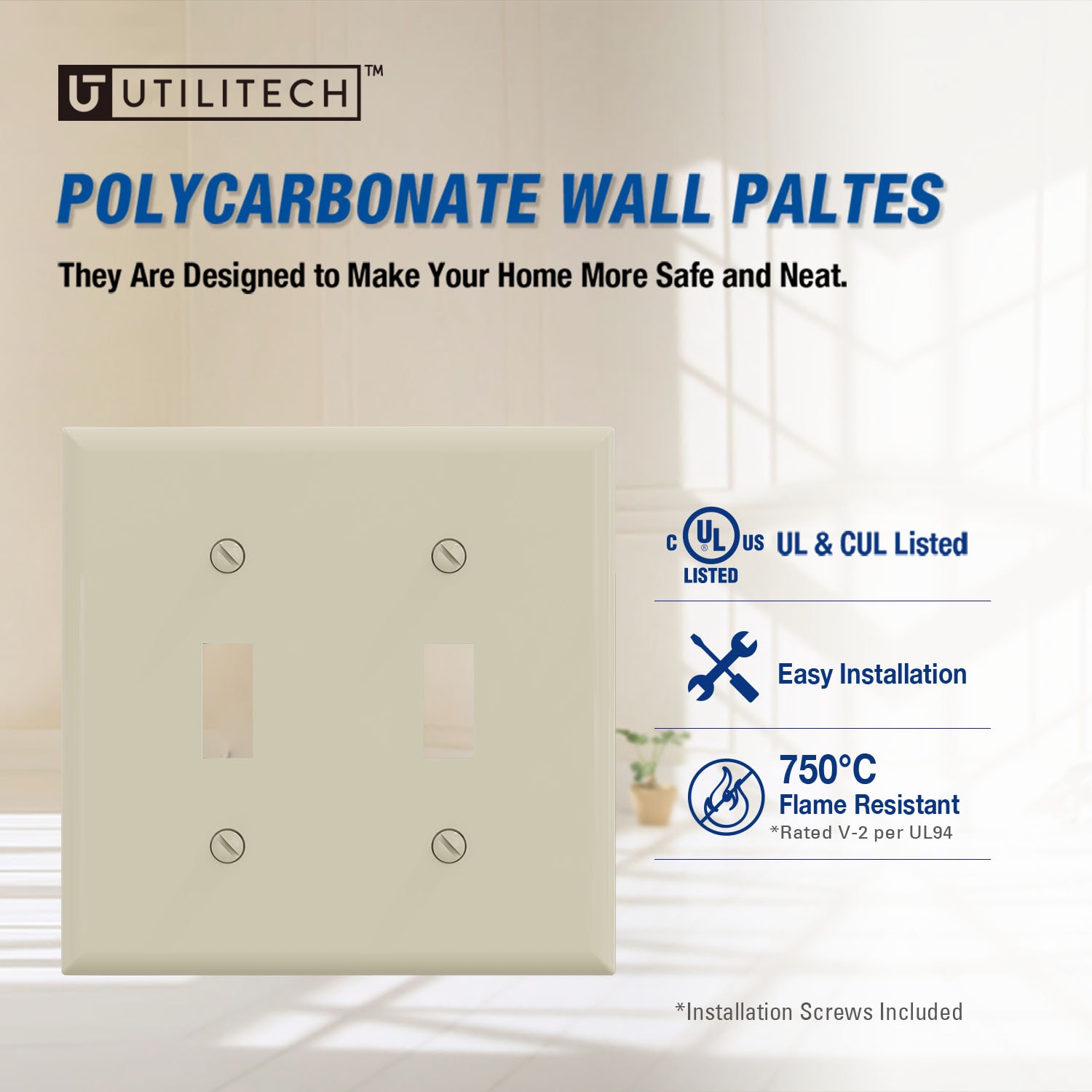 Utilitech 3012-LA10 Electrical-Wall-Plates - View #2