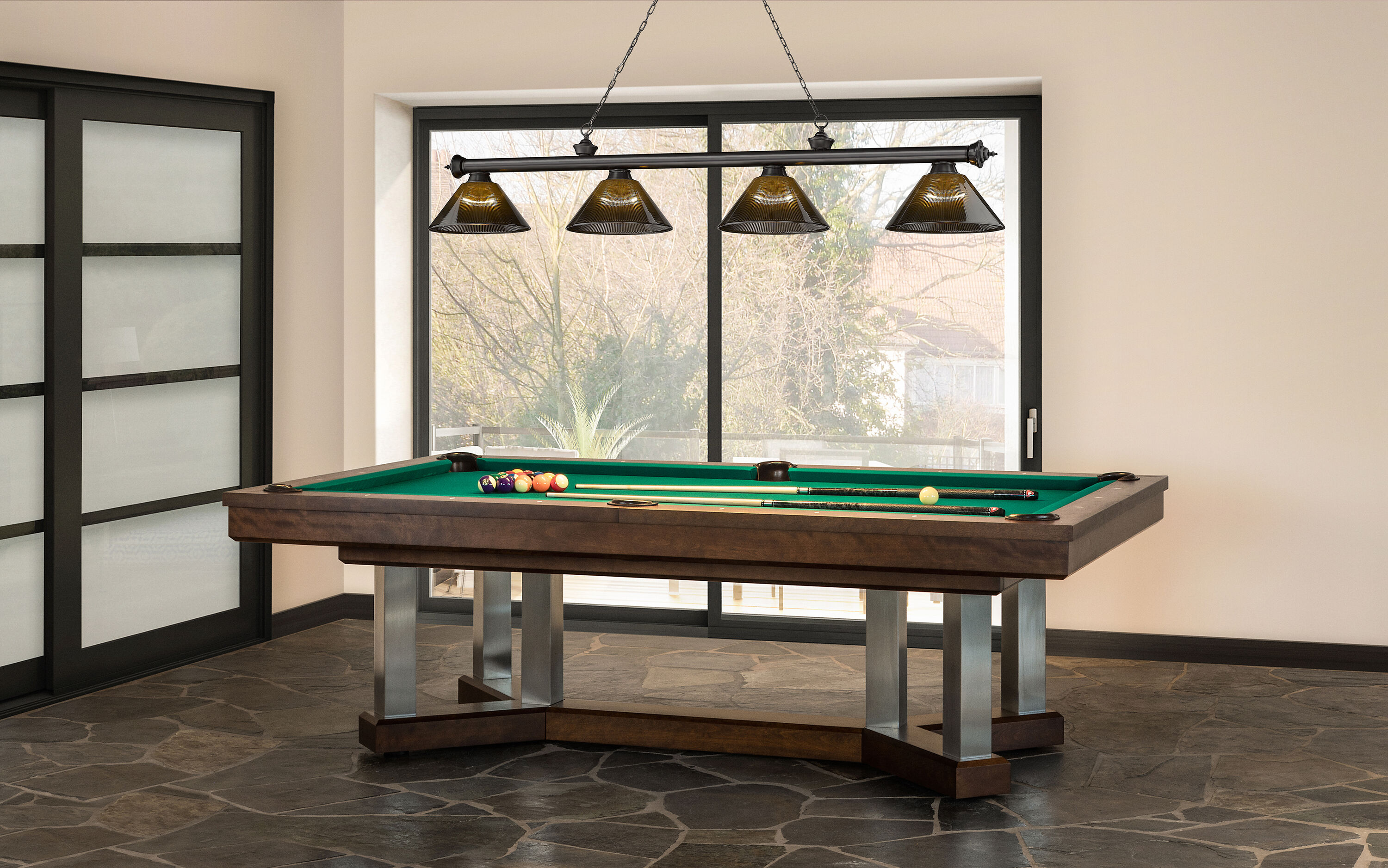 Z-Lite 2306-4BP-ARS Pool-Table-Lighting - View #6