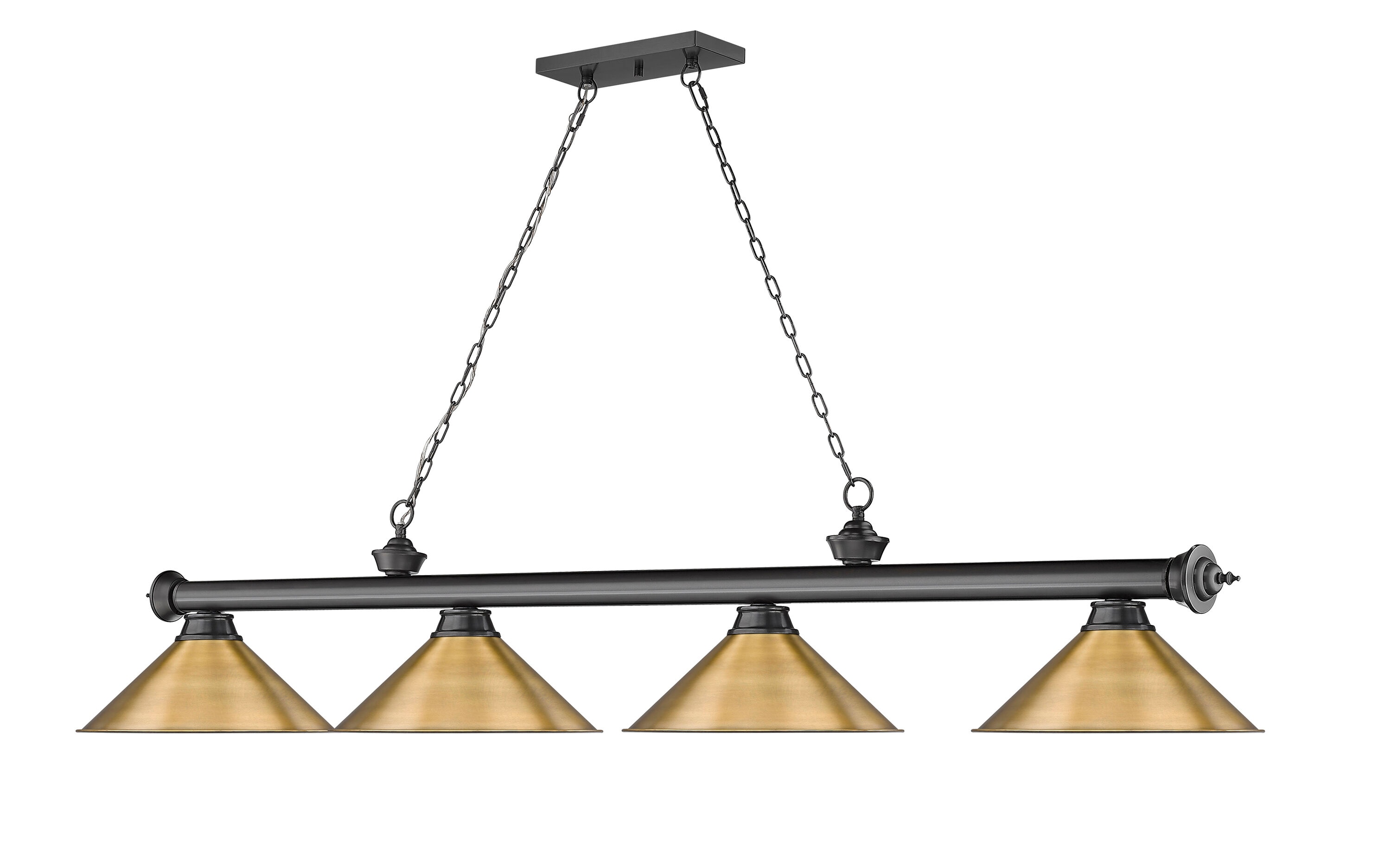 Z-Lite 2306-4BP-RB15 Pool-Table-Lighting - View #3