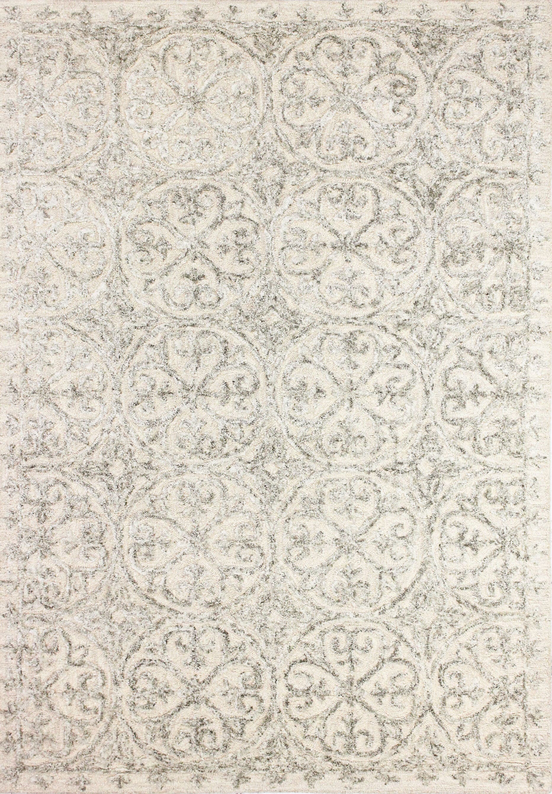 Bashian 649652303499 9 x 12 (ft) Tufted Wool Wheat Rectangular Indoor Geometric Bohemian/Eclectic Area rug