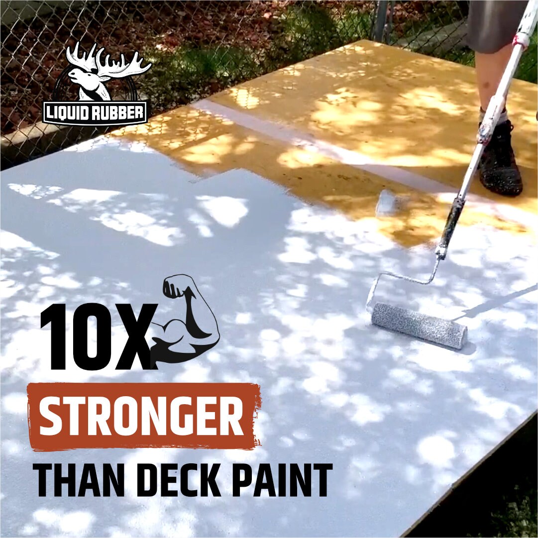 Liquid Rubber Polyurethane Deck Coating 1G/3.78L / Smooth Saddle Brown