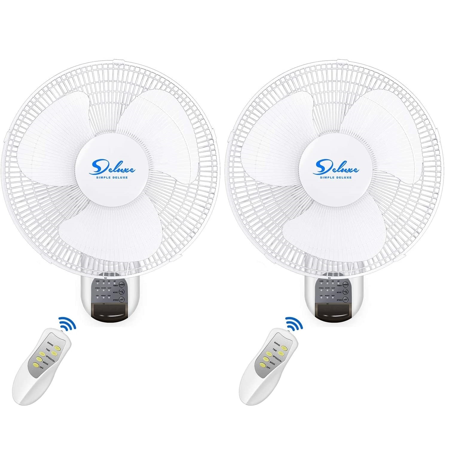 Siavonce XHT16X2 16-in Indoor White Wall Mounted Fan