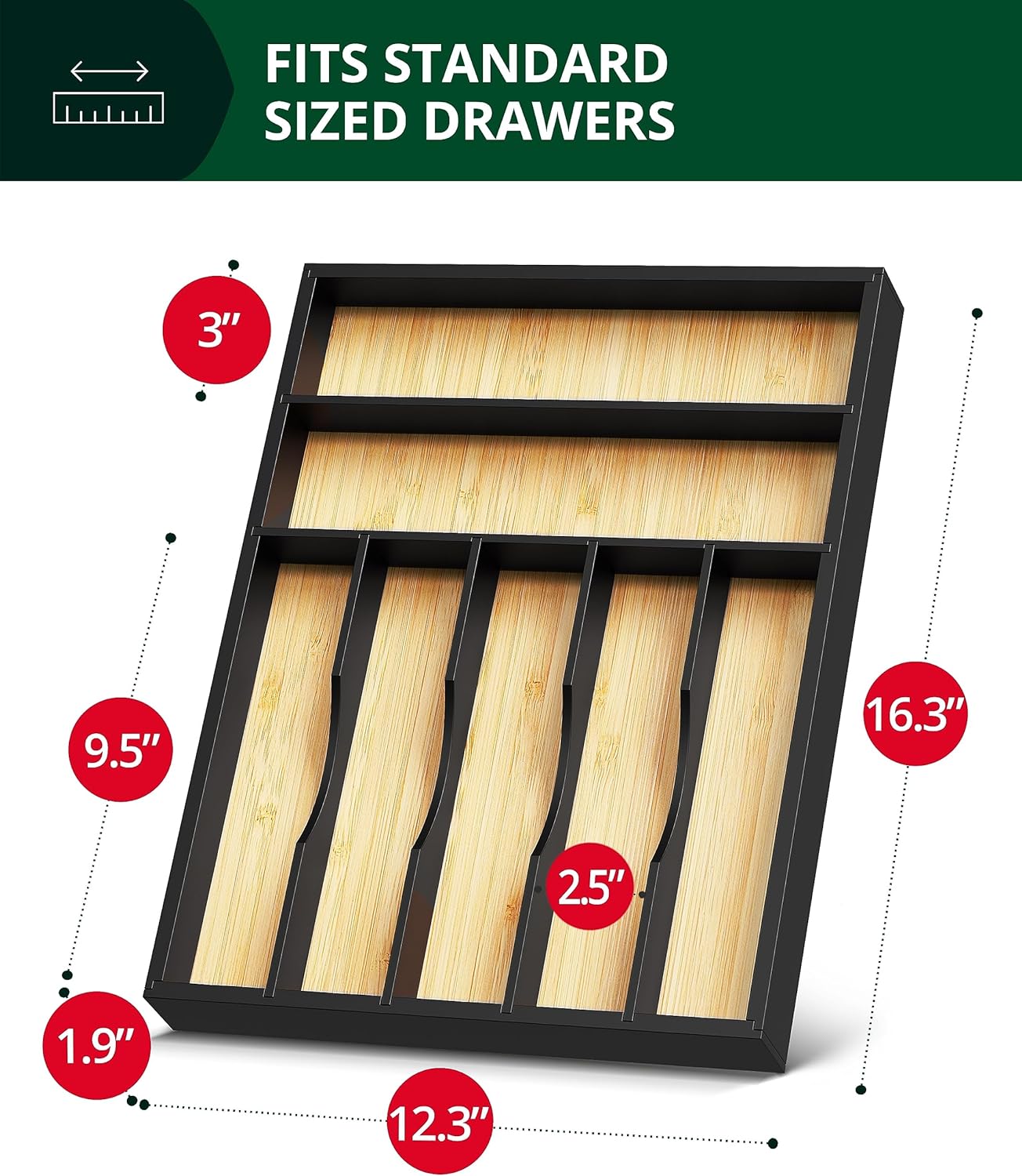 ROYAL CRAFT WOOD RCW-KITDRAW-B-2CLR Drawer-Organizers - View #3
