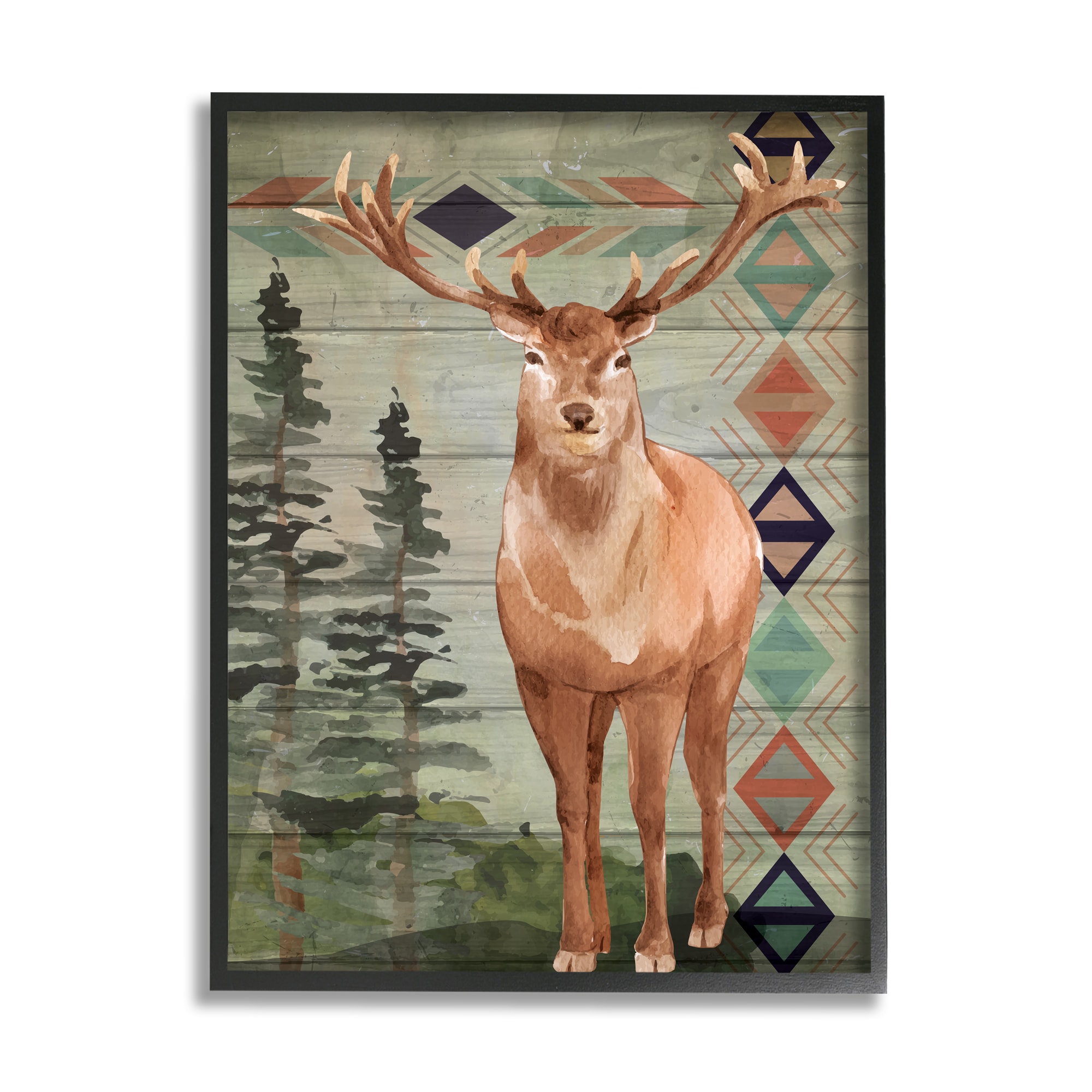 Stupell Industries AF-065-FR-24X30 Nd Art Framed 30-in H x 24-in W Animals Print