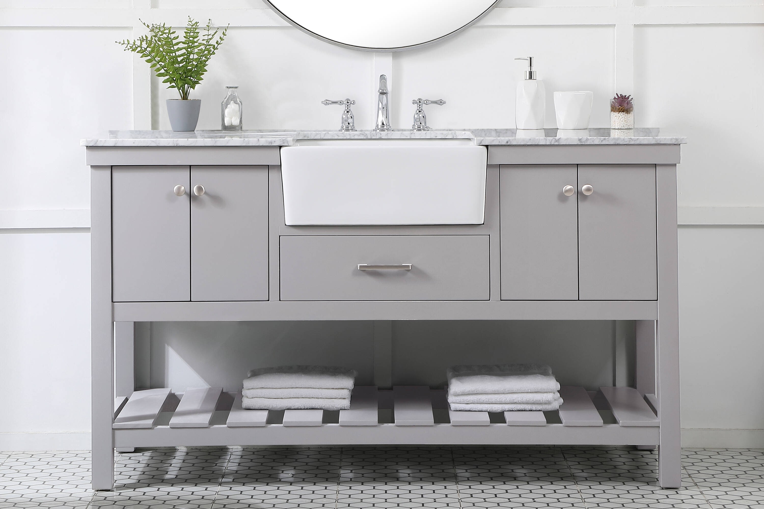 Elegant Decor HF180480GR Bath-Vanity-Combo - View #2