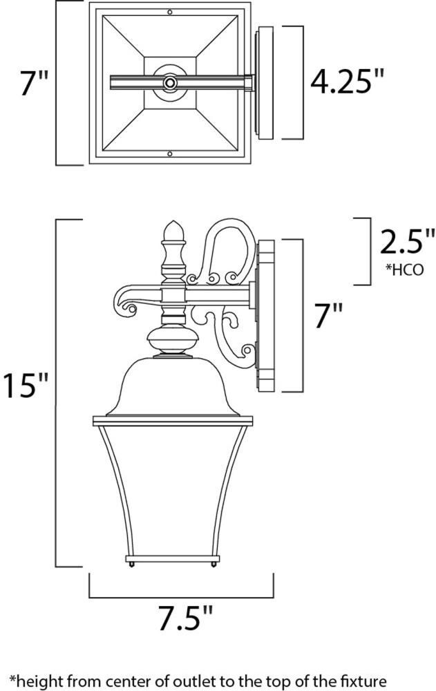 Maxim Lighting 1066RP Outdoor-Wall-Lighting - View #2