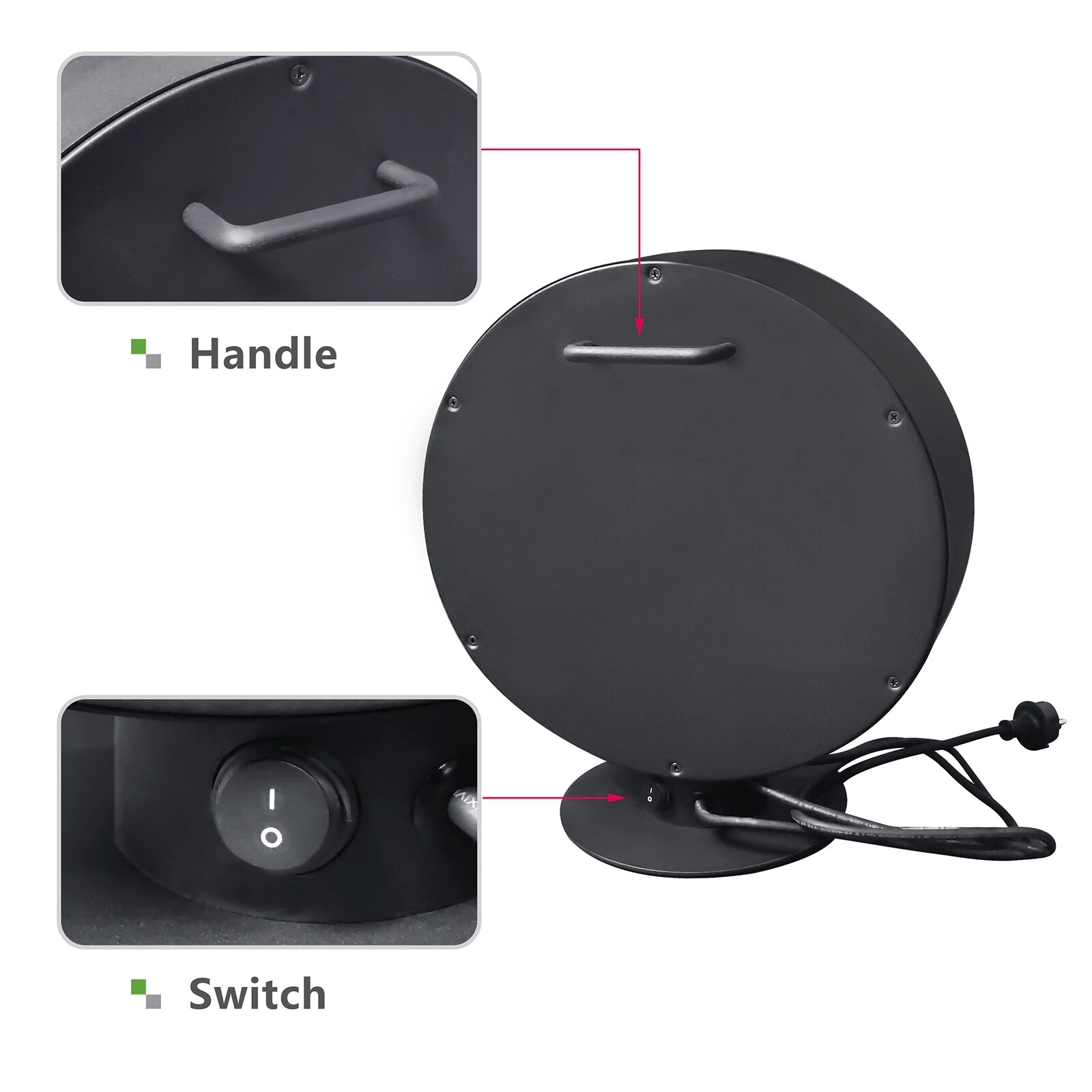 Kahomvis ART-QP1092-7W Portable-Electric-Heat - View #5