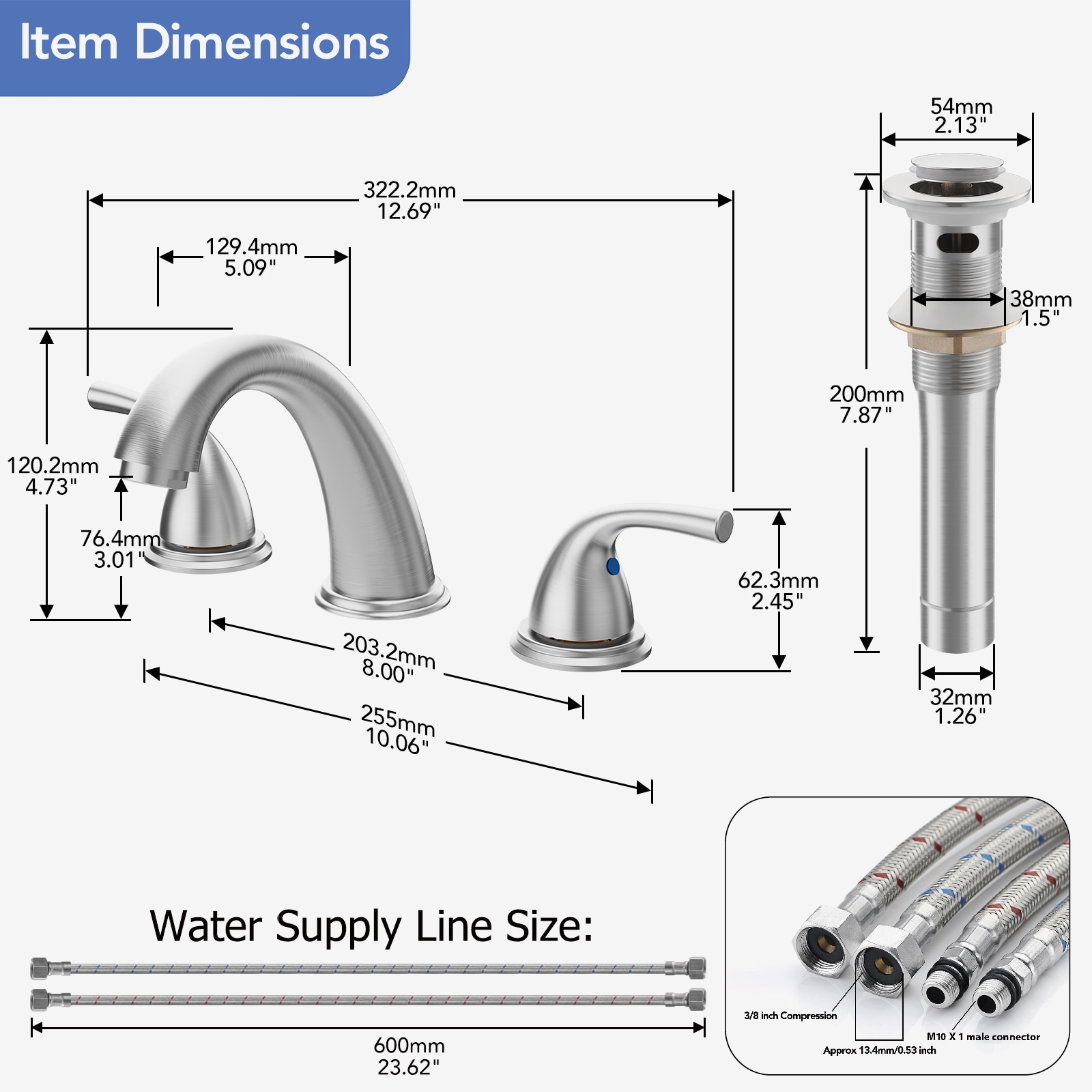 Phiestina LWBF03008-B11-GBN Lavatory-Faucets - View #9
