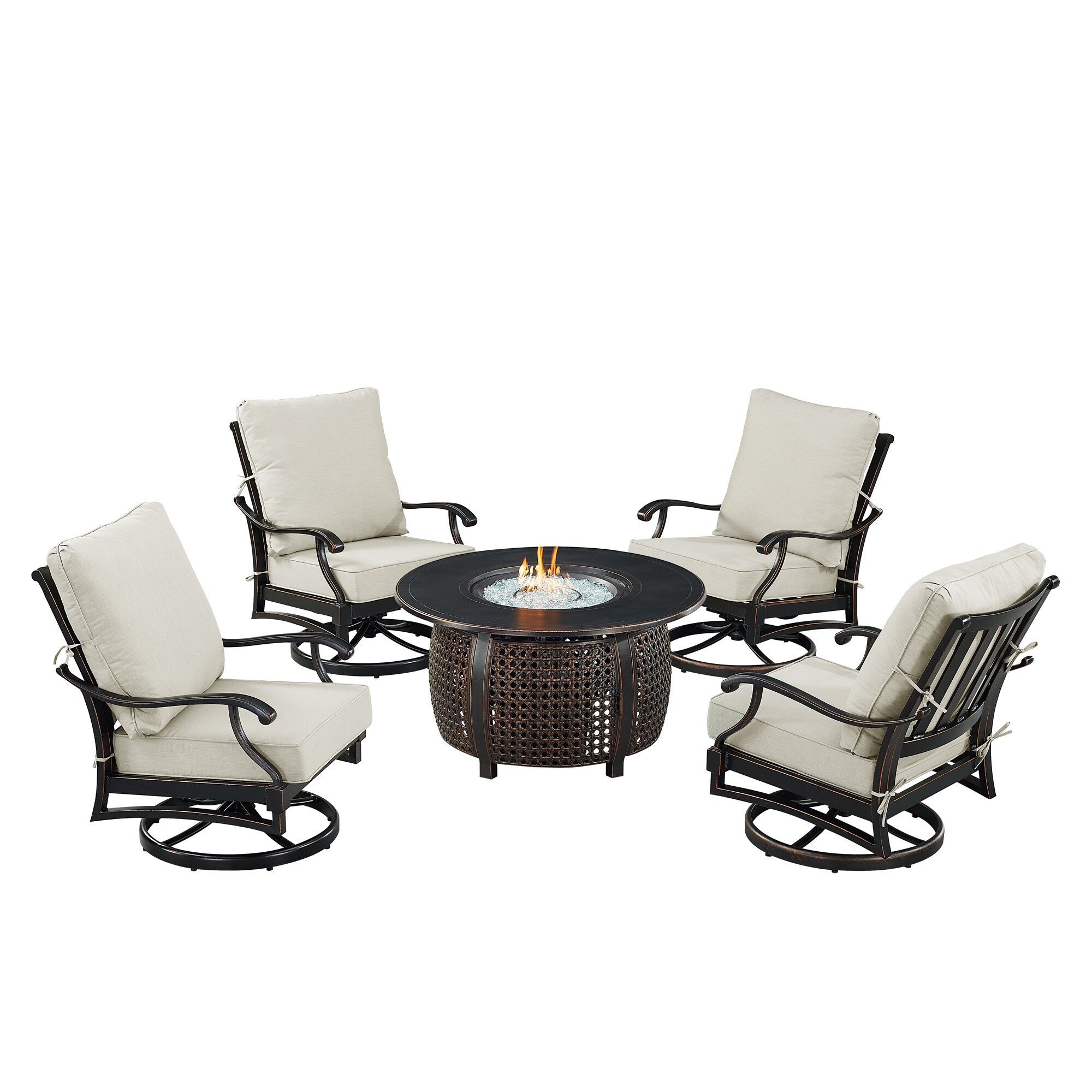 Oakland Living SHAO4CHCLIFFLGCUIBA Patio-Conversation-Sets - View #2