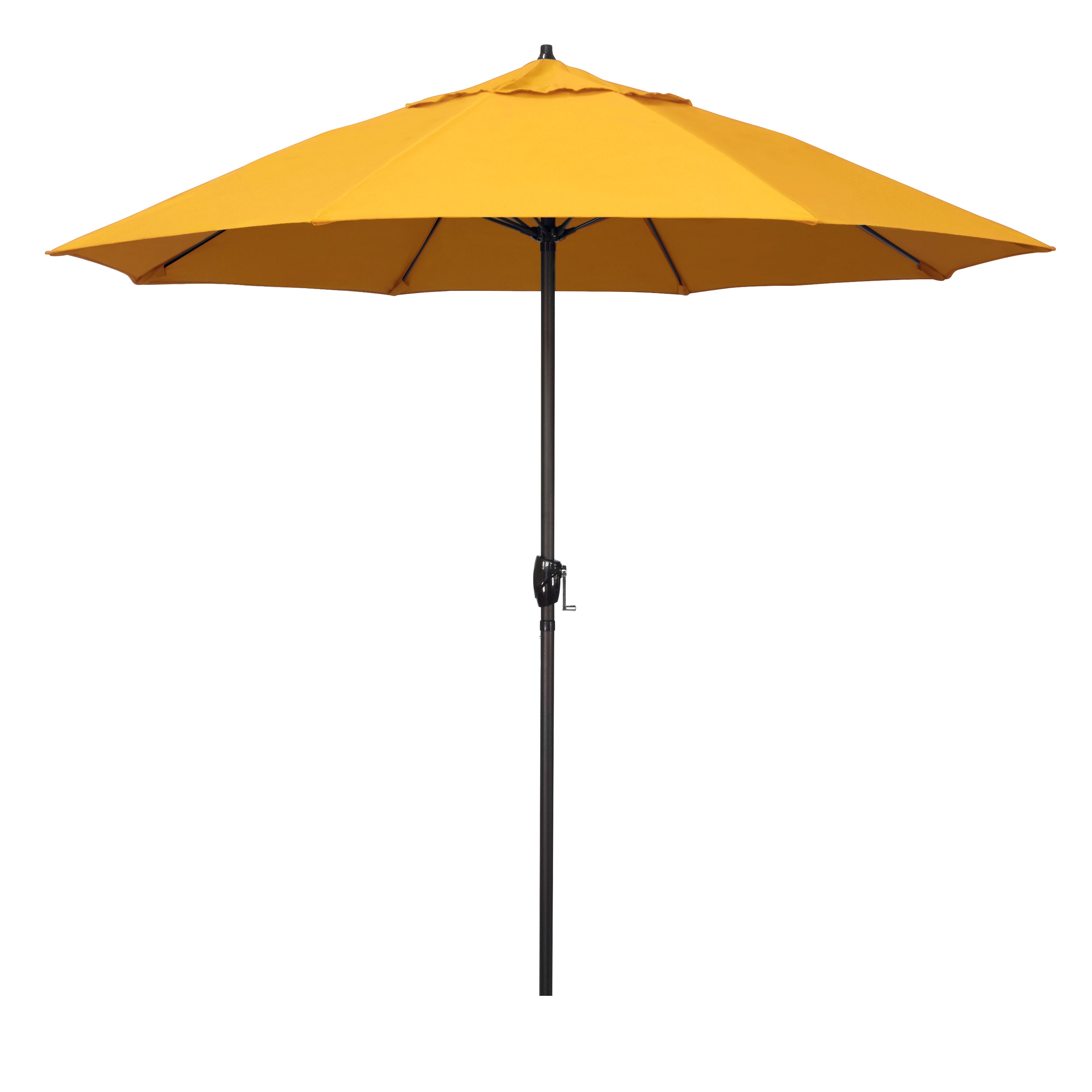 California Umbrella ATAF908117-5457 9-ft Aluminum Yellow Market Patio Umbrella