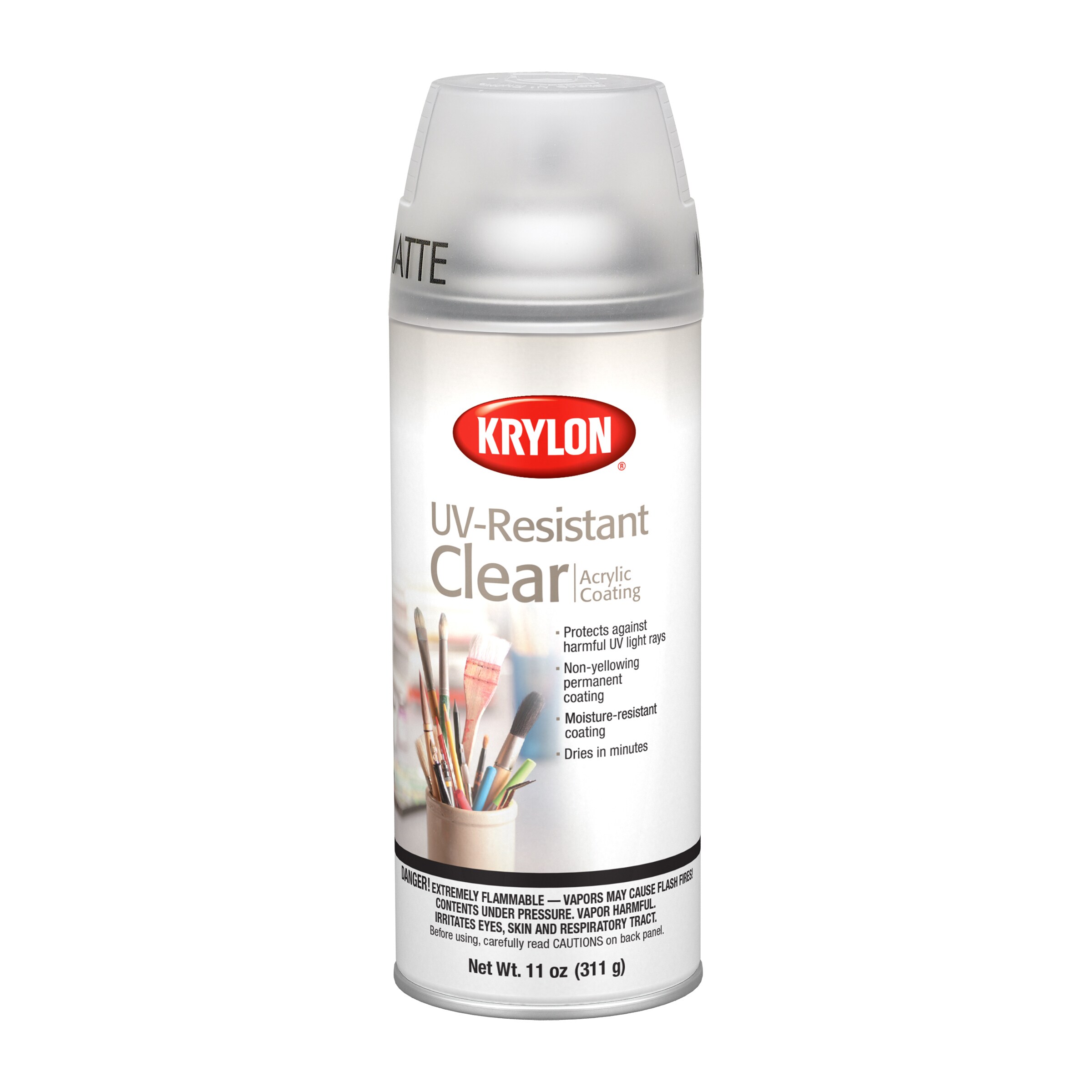 Krylon UV 6-Pack Matte Clear Spray Paint (NET WT. 36-oz) K01309007SOS ...