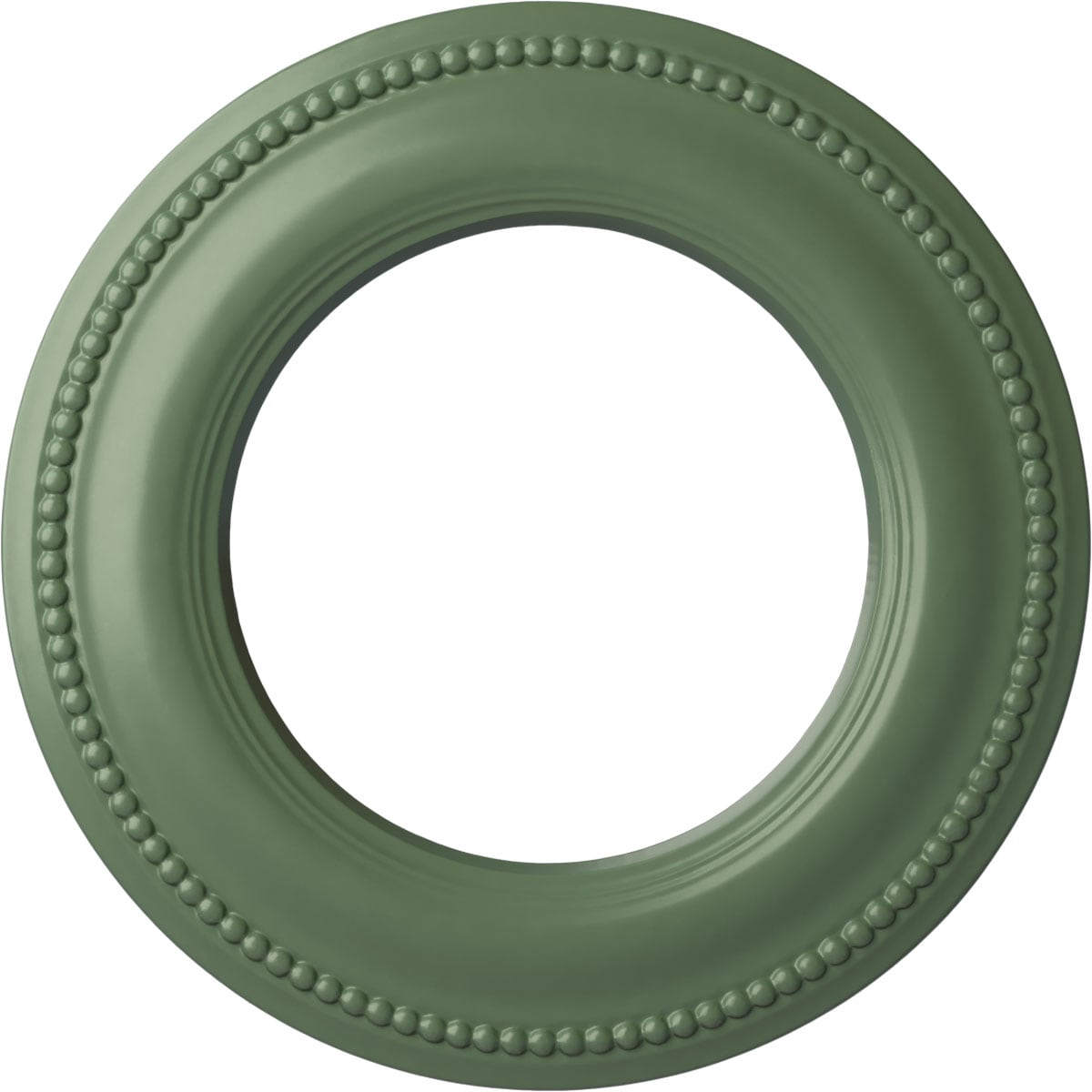 Ekena Millwork CM13BRAGF Bradford Classic 13-in W x 13-in L Painted Athenian Green Polyurethane Whole Ceiling Medallion
