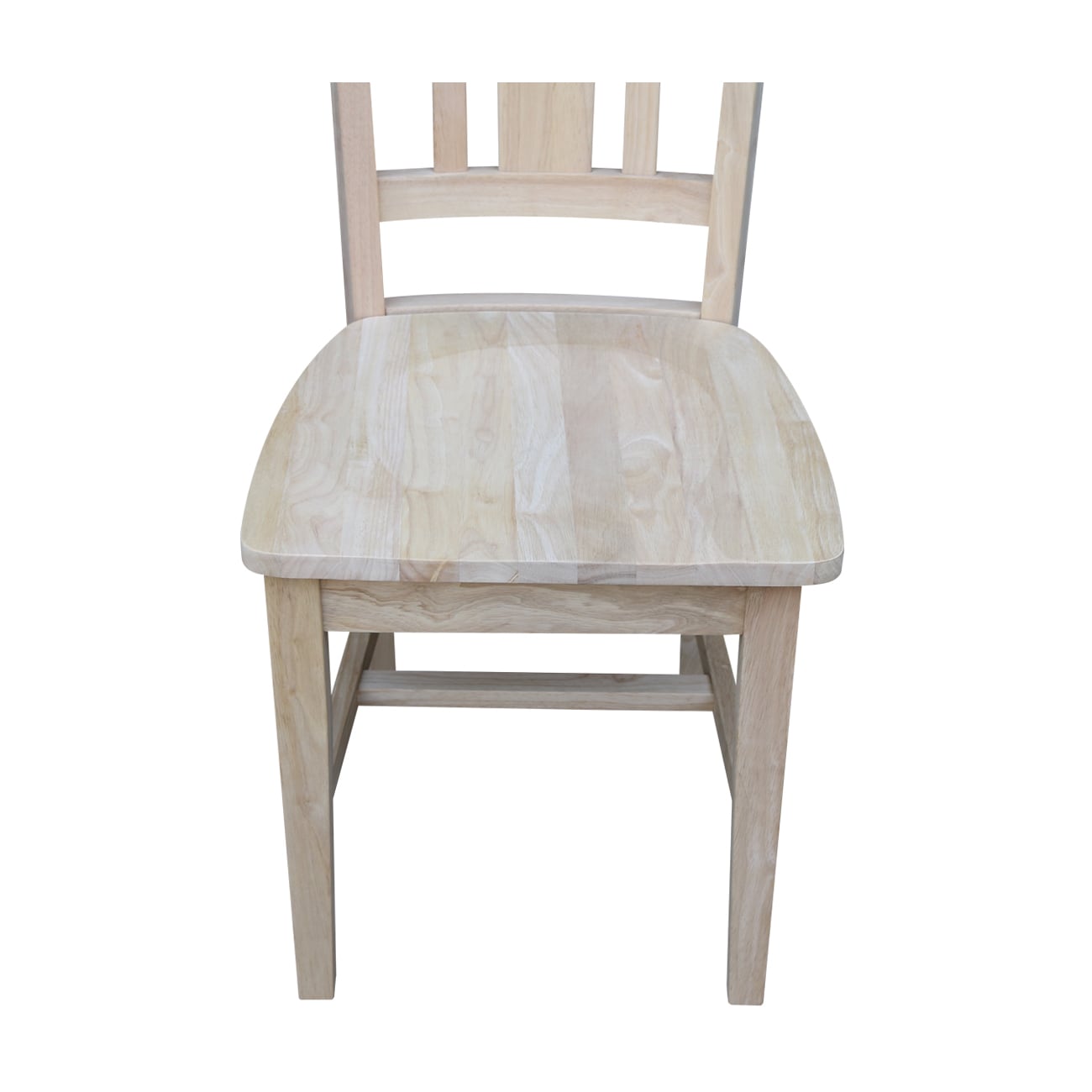 Windsor White High Slat Solid Wood Side Chair Set