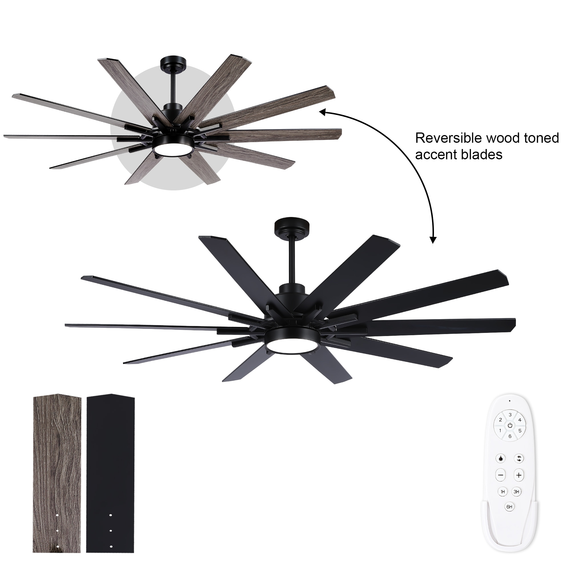 YUHAO LSDC1197BK72 Ceiling-Fans - View #2