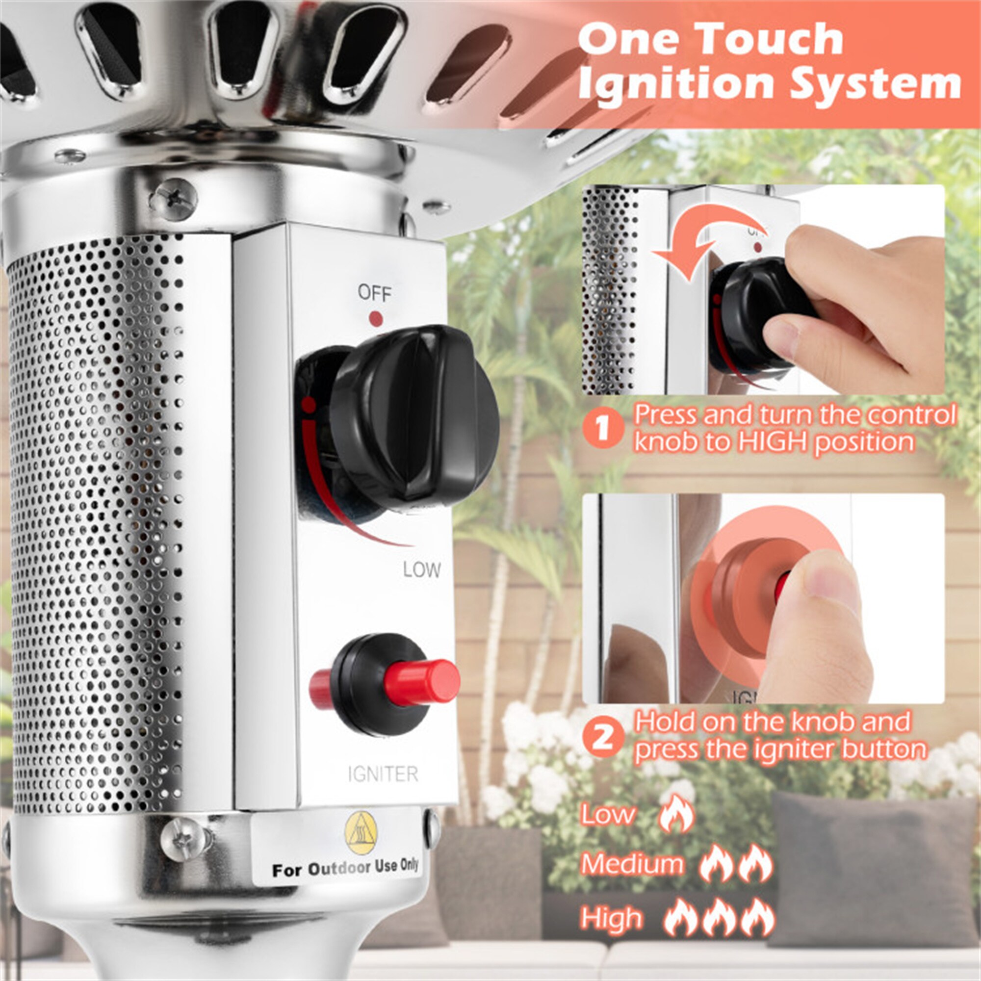 BABOOM BOM-607-BK-CO Outdoor-Gas-Patio-Heaters - View #8