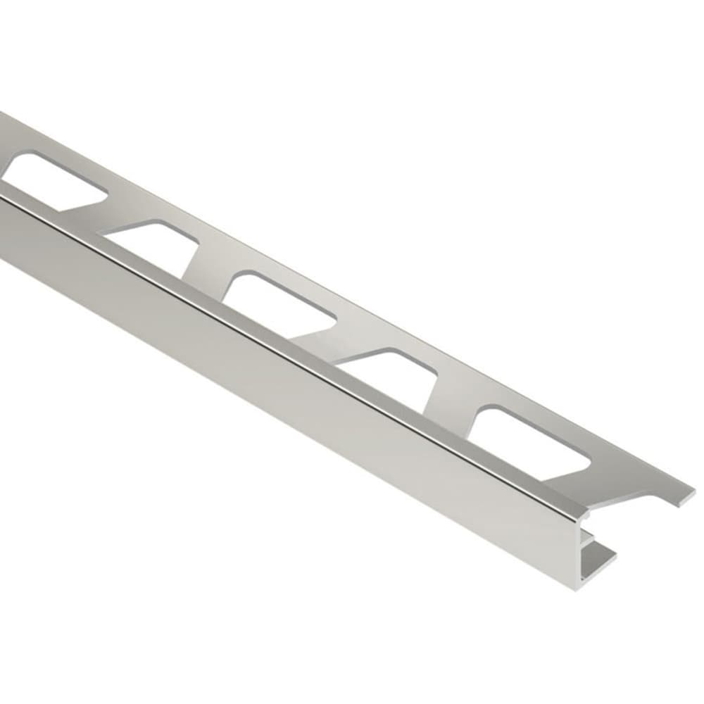 Schluter Systems A80ATG Schiene 0.313-in W x 98.5-in L Polished Nickel Anodized Aluminum Aluminum L-angle Tile Edge Trim