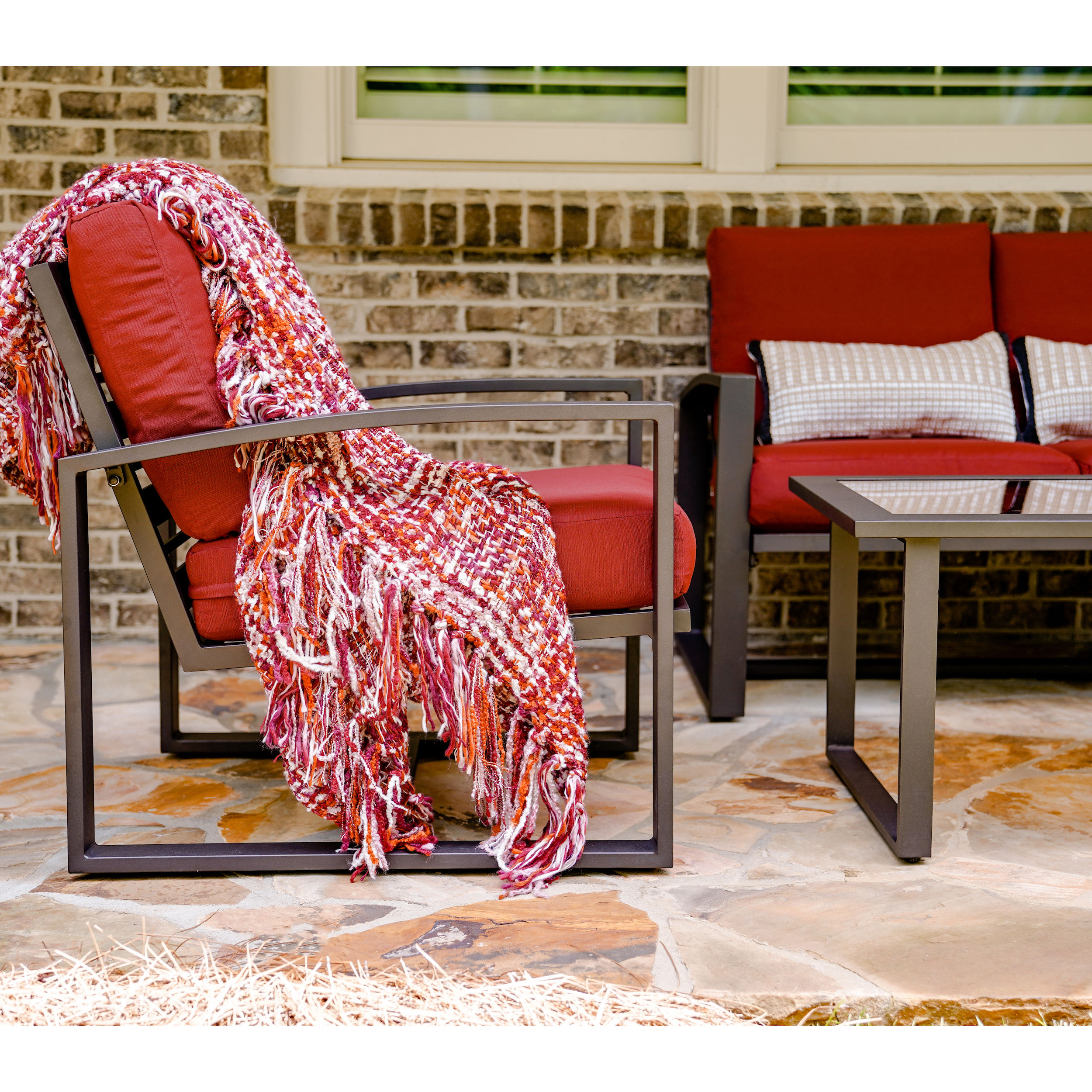Leisure Made 967003-RED Patio-Conversation-Sets - View #2