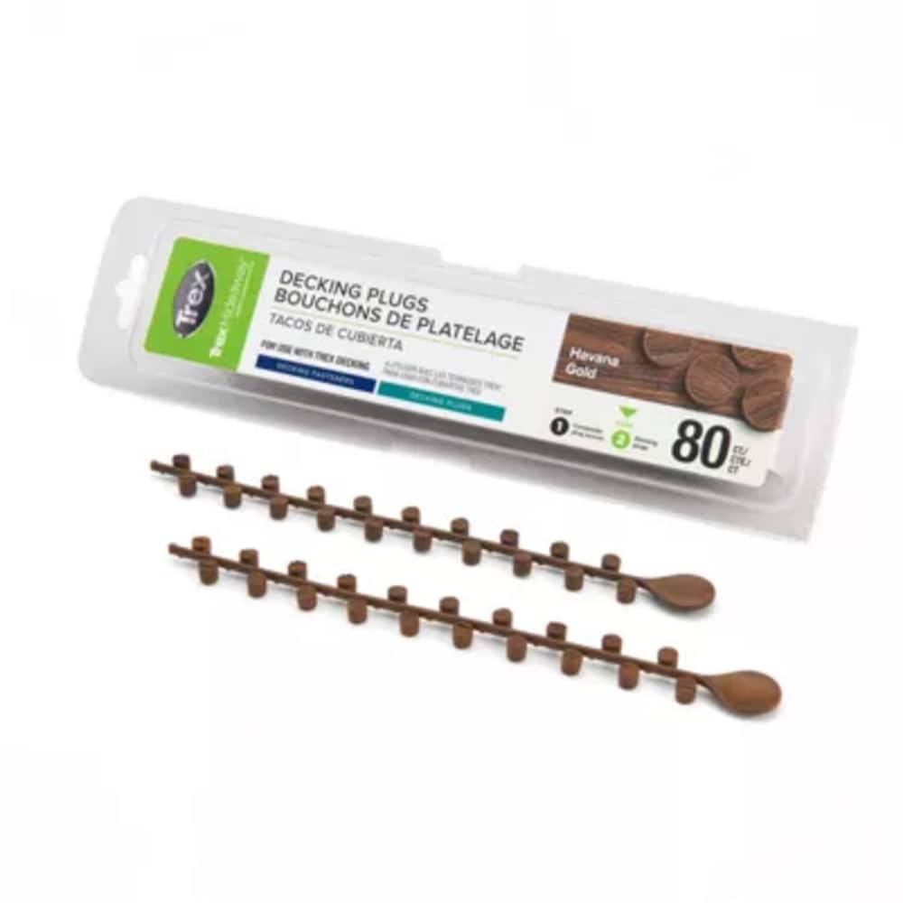 Trex TDPLGHG8001 Hideaway 1 Millimeters Havana Gold Hidden Deck Fastener 180 Square feet ( 80 -Pack )